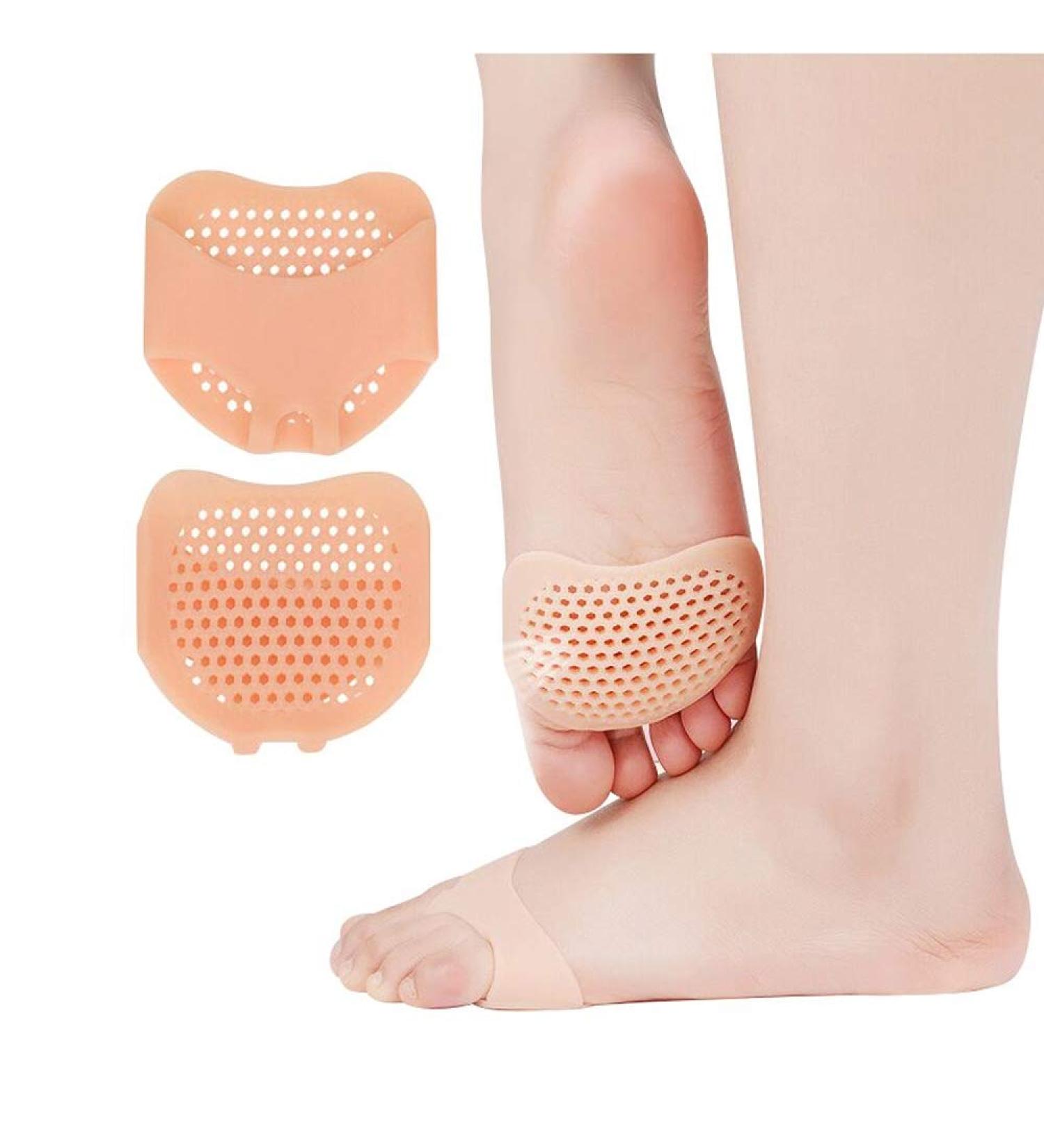 Foot Cushion Pads - 4 Piece Midfoot & Toe Separator Set for Forefoot Pain Relief | Best Cushions for Comfortable Feet - Buy Online on GoSupps.com