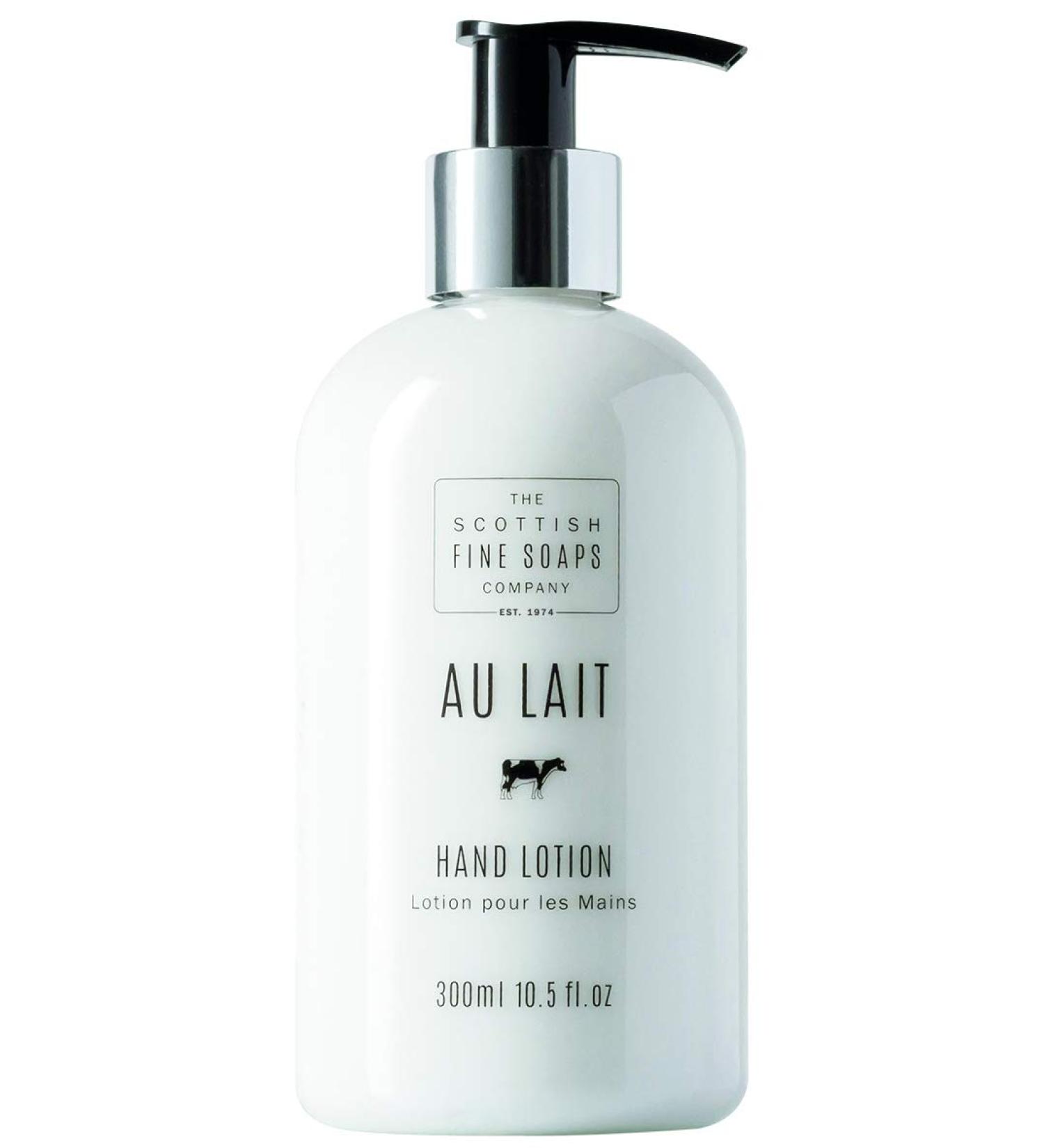 Scottish Fine Soaps Au Lait Hand Lotion 300ml - Hydrating Creamy Moisturizer for Soft Skin | International Shipping Available - Buy Online on GoSupps.com