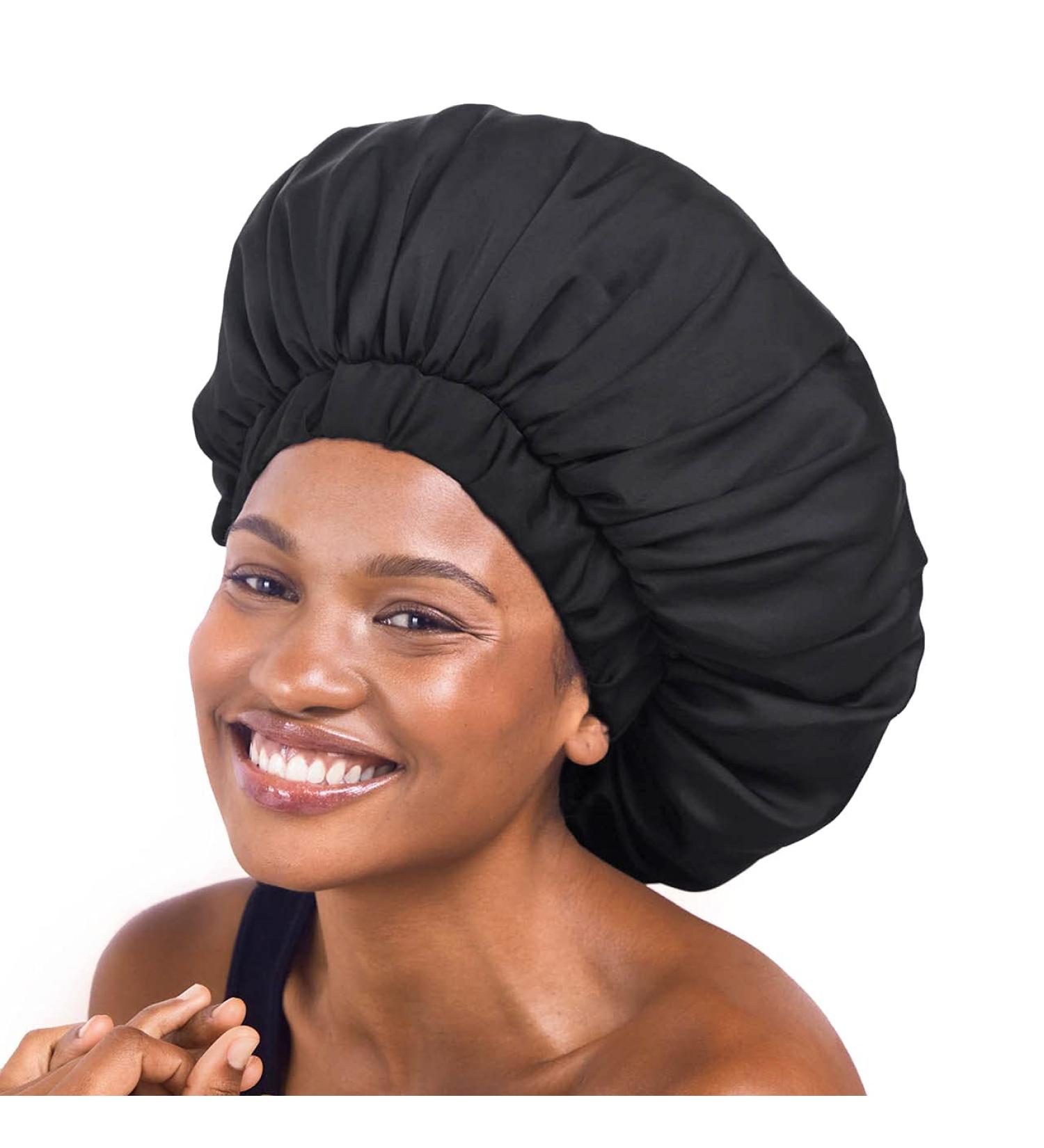 Kitsch XL Satin Bonnet for Sleeping - Jumbo, Softer Than Silk Hair Wrap Cap for Women - Buy Online on GoSupps.com