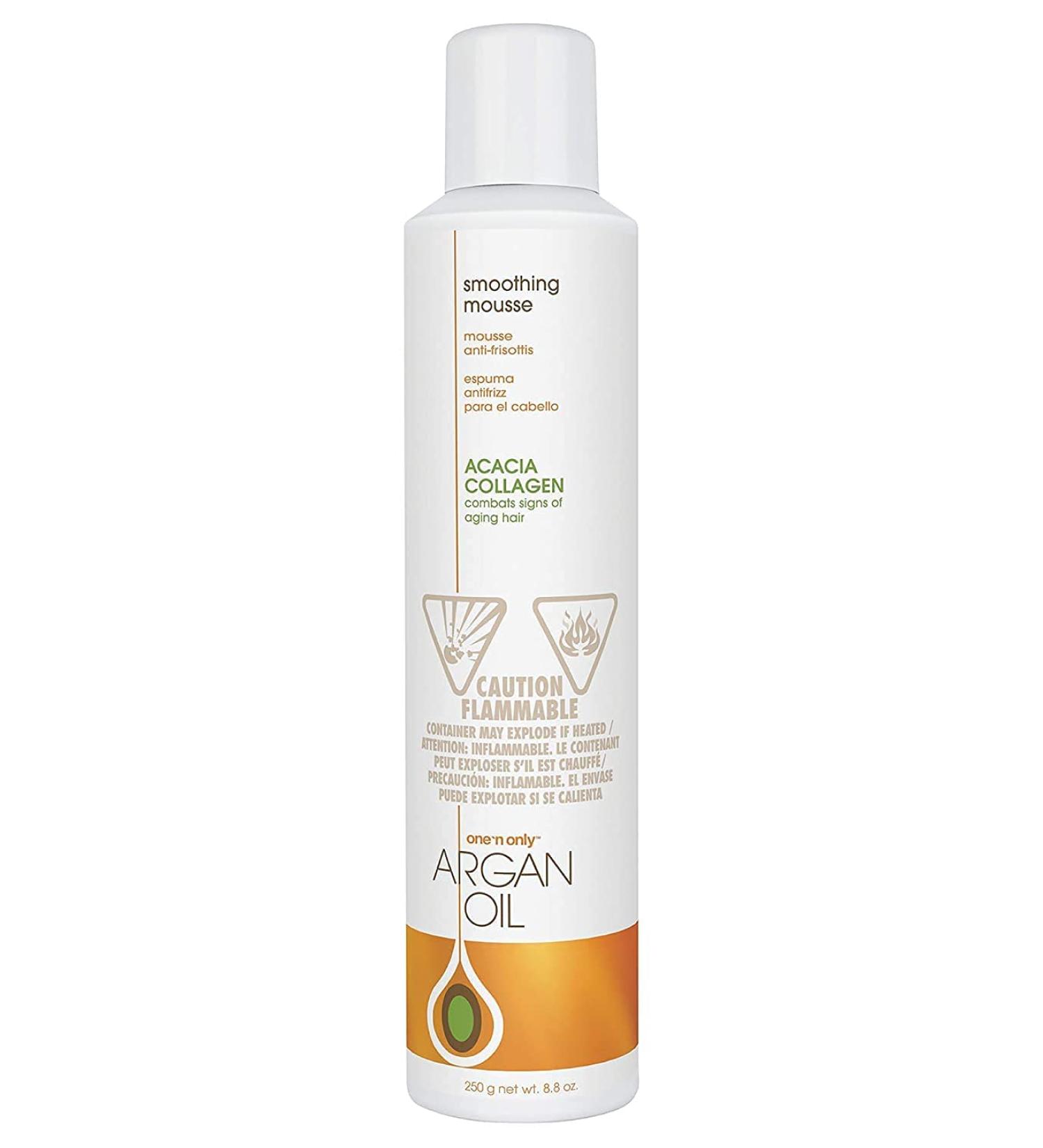 One 'n Only Argan Oil Smoothing Mousse - Firm Hold for Volume and Frizz Control - 8.8 Ounces - Buy Online on GoSupps.com