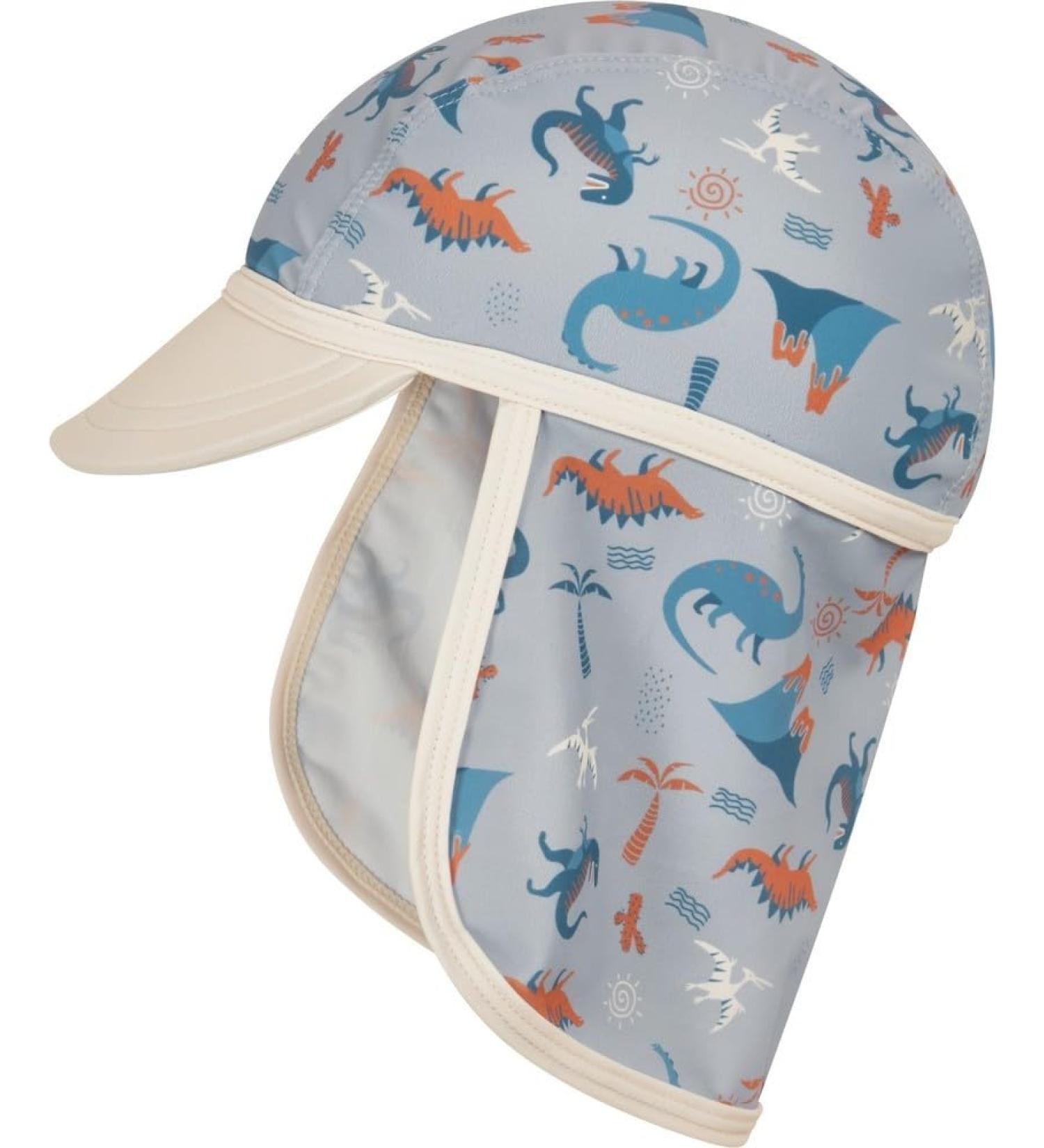 Playshoes Unisex Children's UV Protection Hat Swimming Cap Headgear Dino Allover 53cm