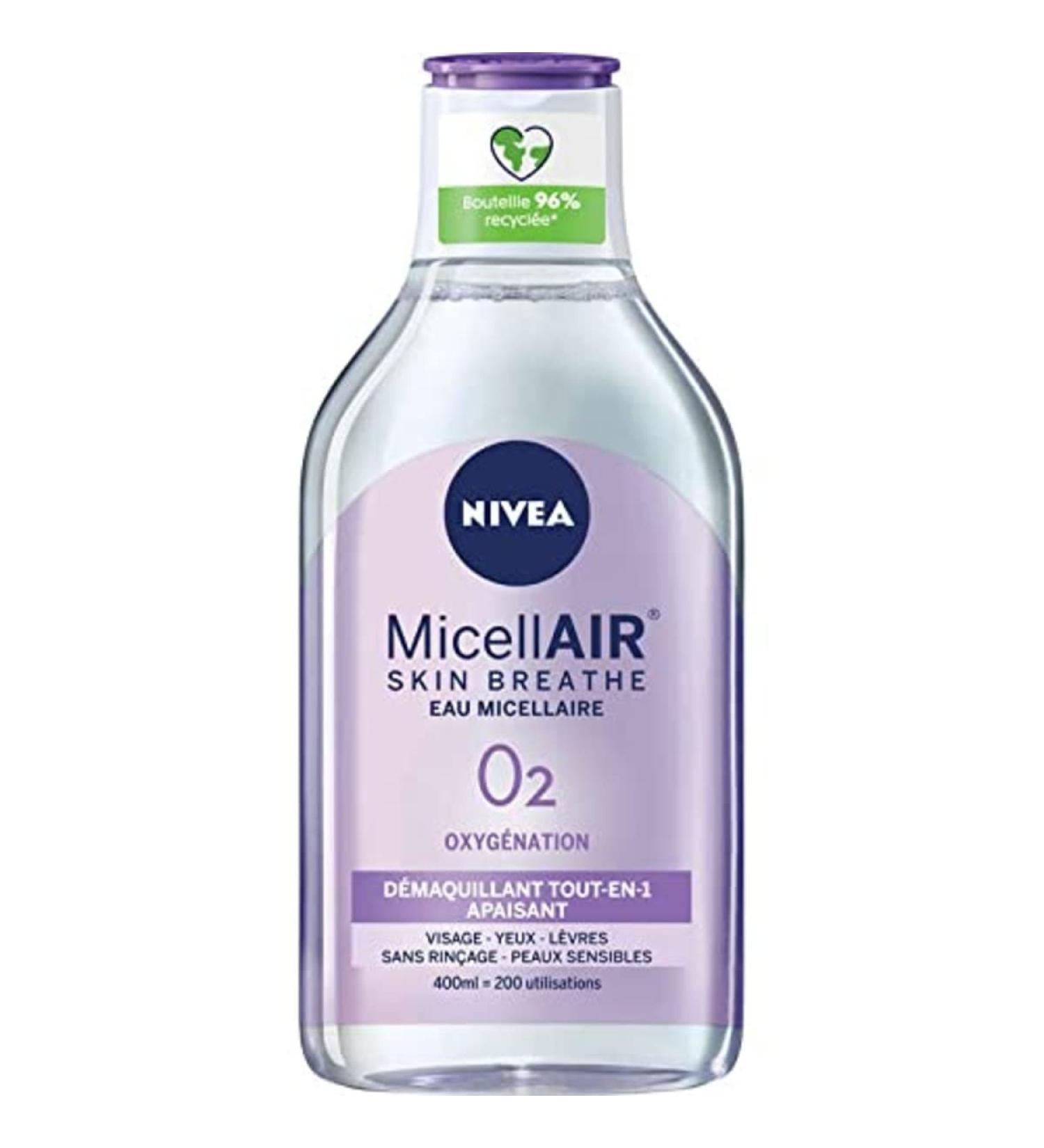Nivea 0% micellar water for the face, sensitive skin - 400ml bottle