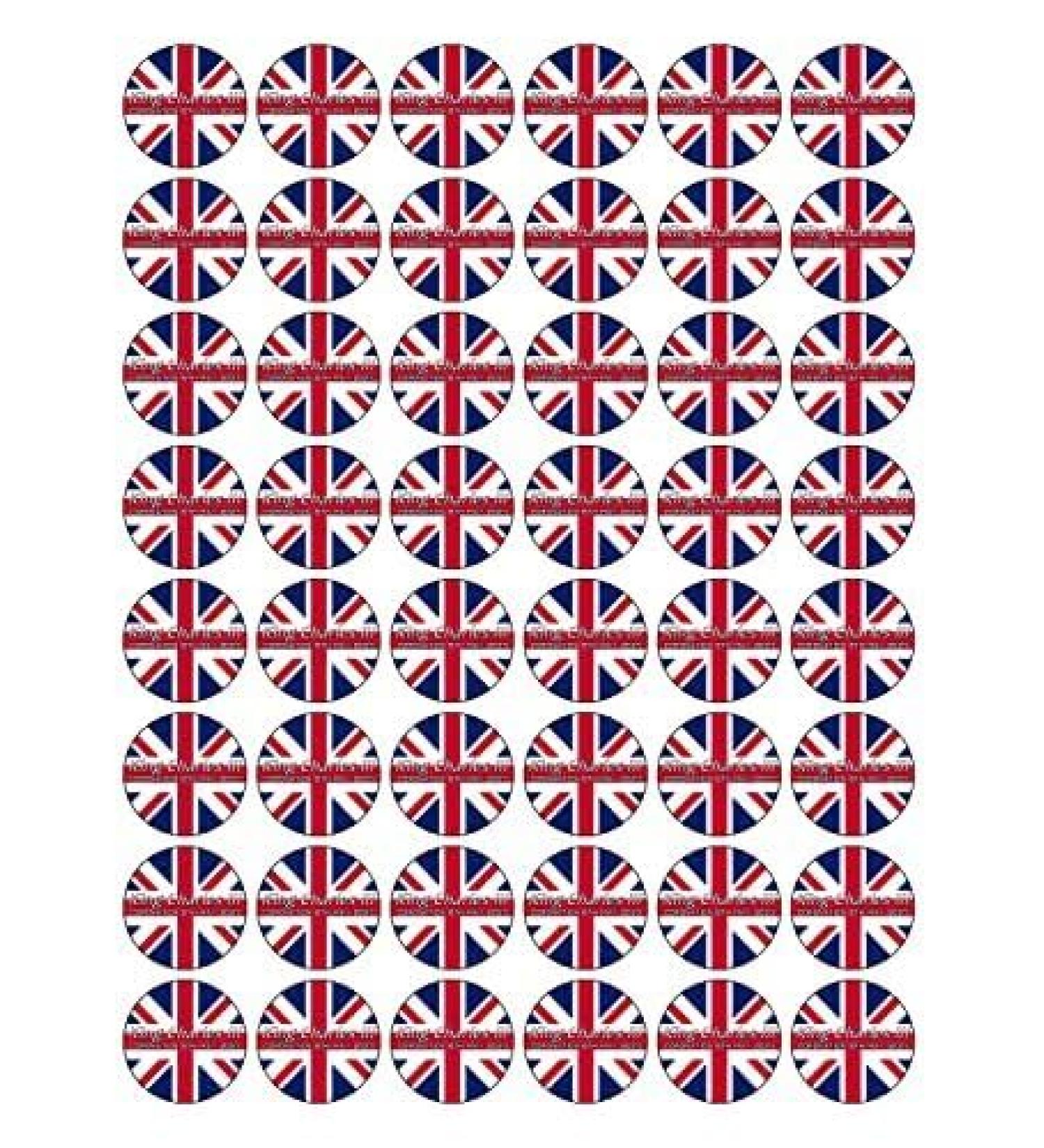 King Charles Coronation 48 x 3cm PREMIUM EDIBLE RICE PAPER ROUND CAKE TOPPERS D5