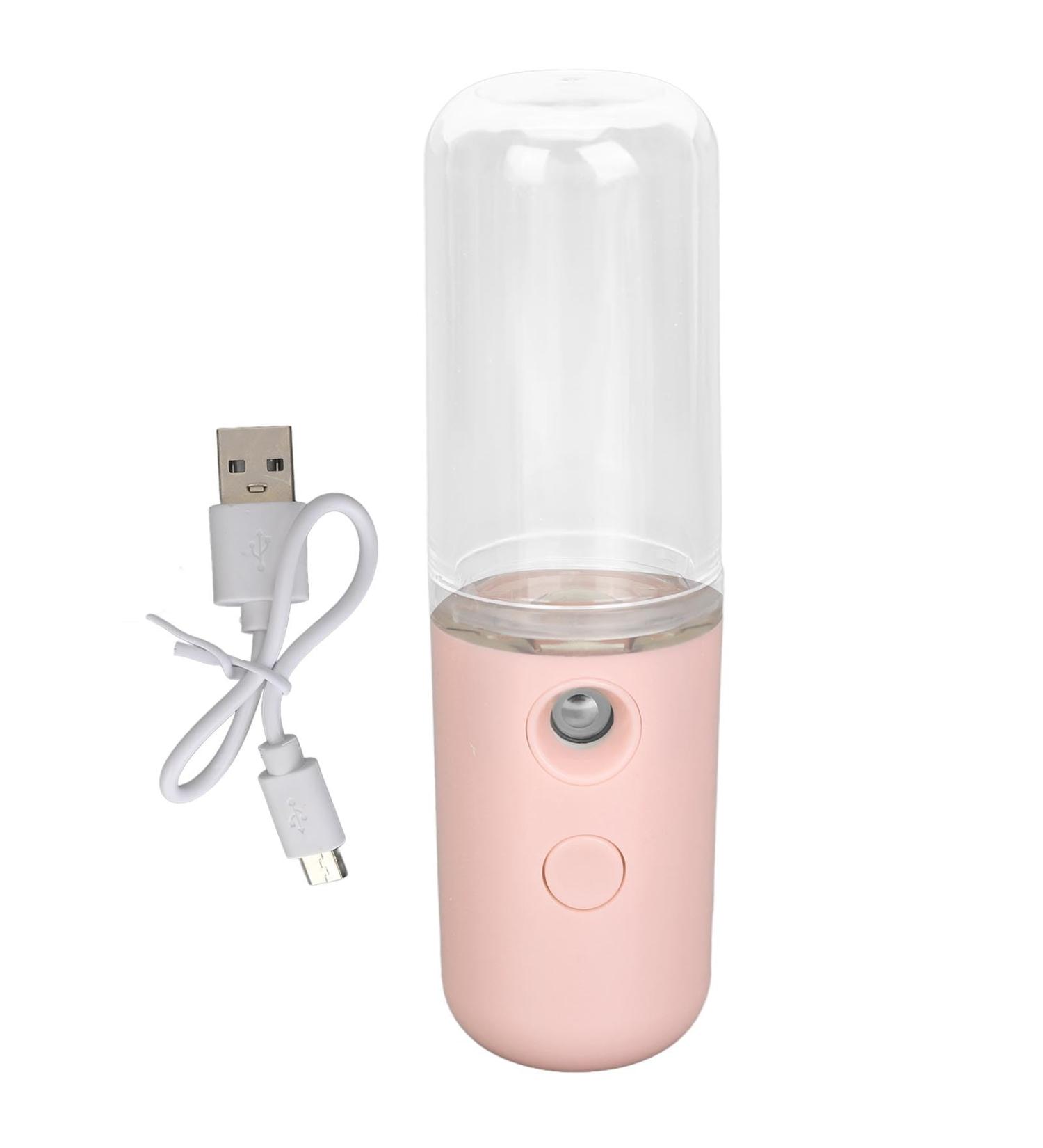 Nano FacialHandy Mist Sprayer Hydrating Makeup and Moisturizing Atomization Humidifier for Skin Care (Pink) (Light Pink) - Buy Online on GoSupps.com