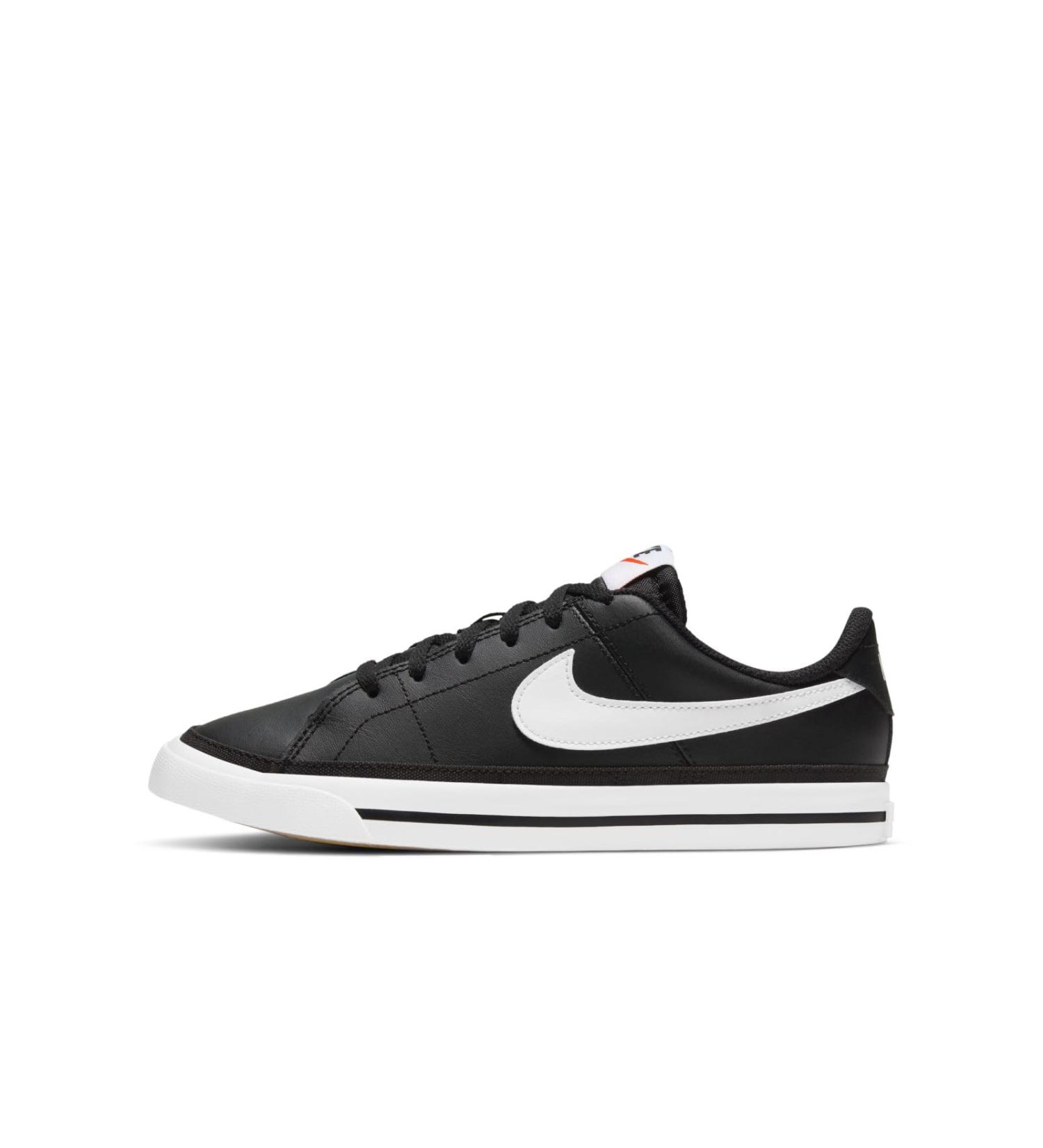 Nike Boys Court Legacy Sneaker 38.5 EU - Black White Gum Light Brown | International Shipping Available - Buy Online on GoSupps.com