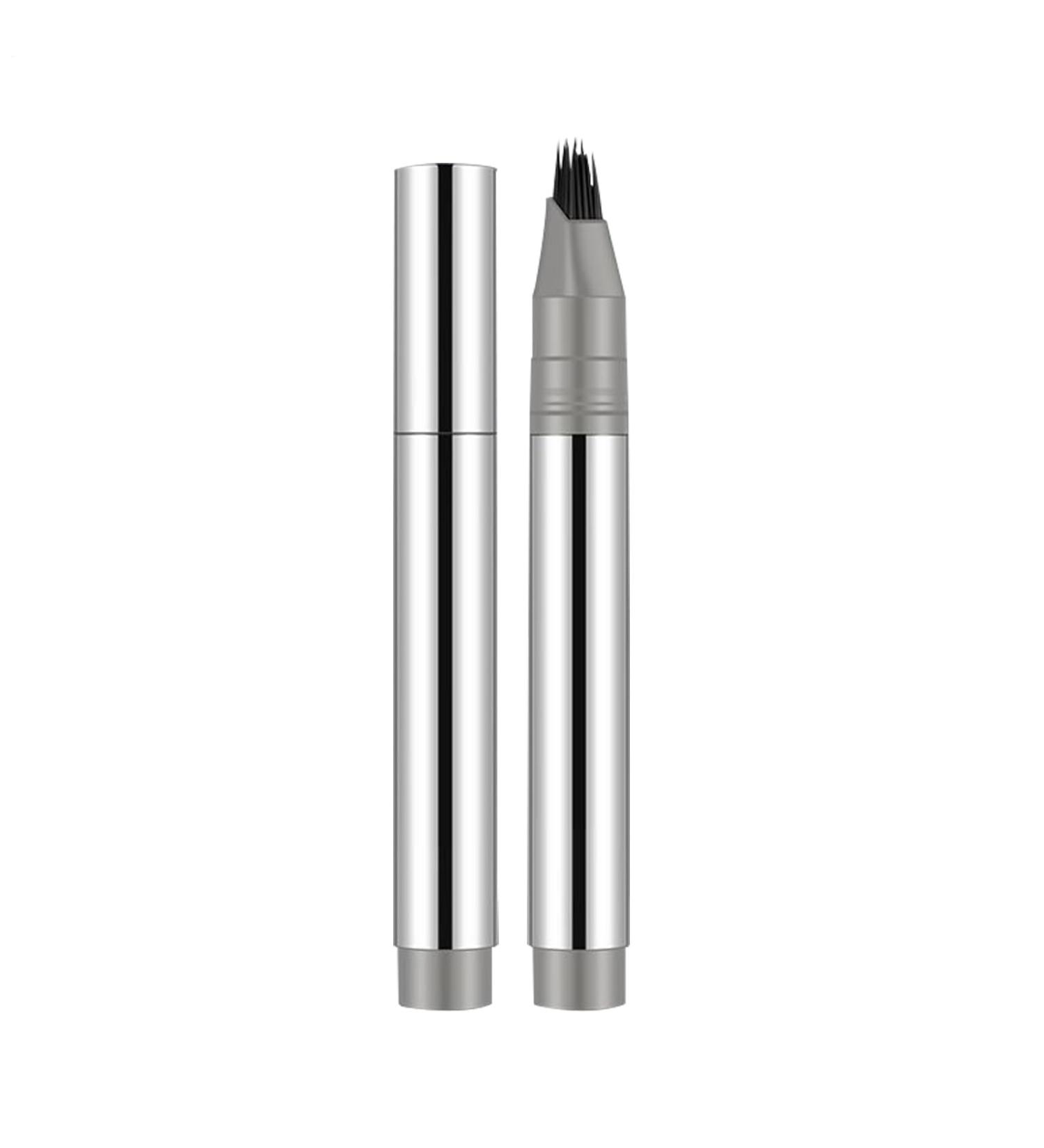 Liquid eyebrow pen 2in1 eyebrow pencil Long Lasting Smudge Resistant Beauty Supplies Waterproof Hairline Pen for Photo Shoots Special Occasions 1 Gray Black - Buy Online on GoSupps.com
