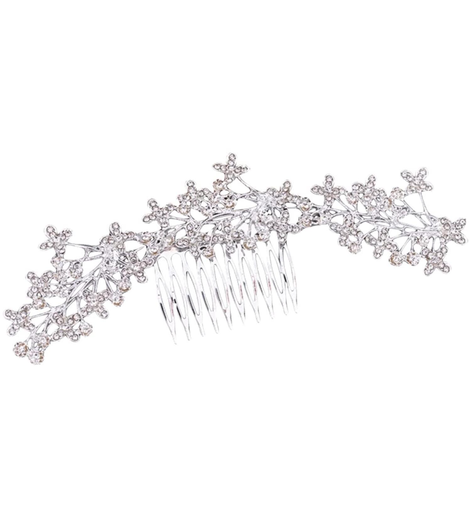 minkissy Rhinestone Alloy Hair Comb Wedding Headpiece for Bride Hairpin Bride Headdress Bridal Headpieces for Wedding Bridal Hair Comb Bridal Hair Accessories European and American Decorate - Buy Online on GoSupps.com