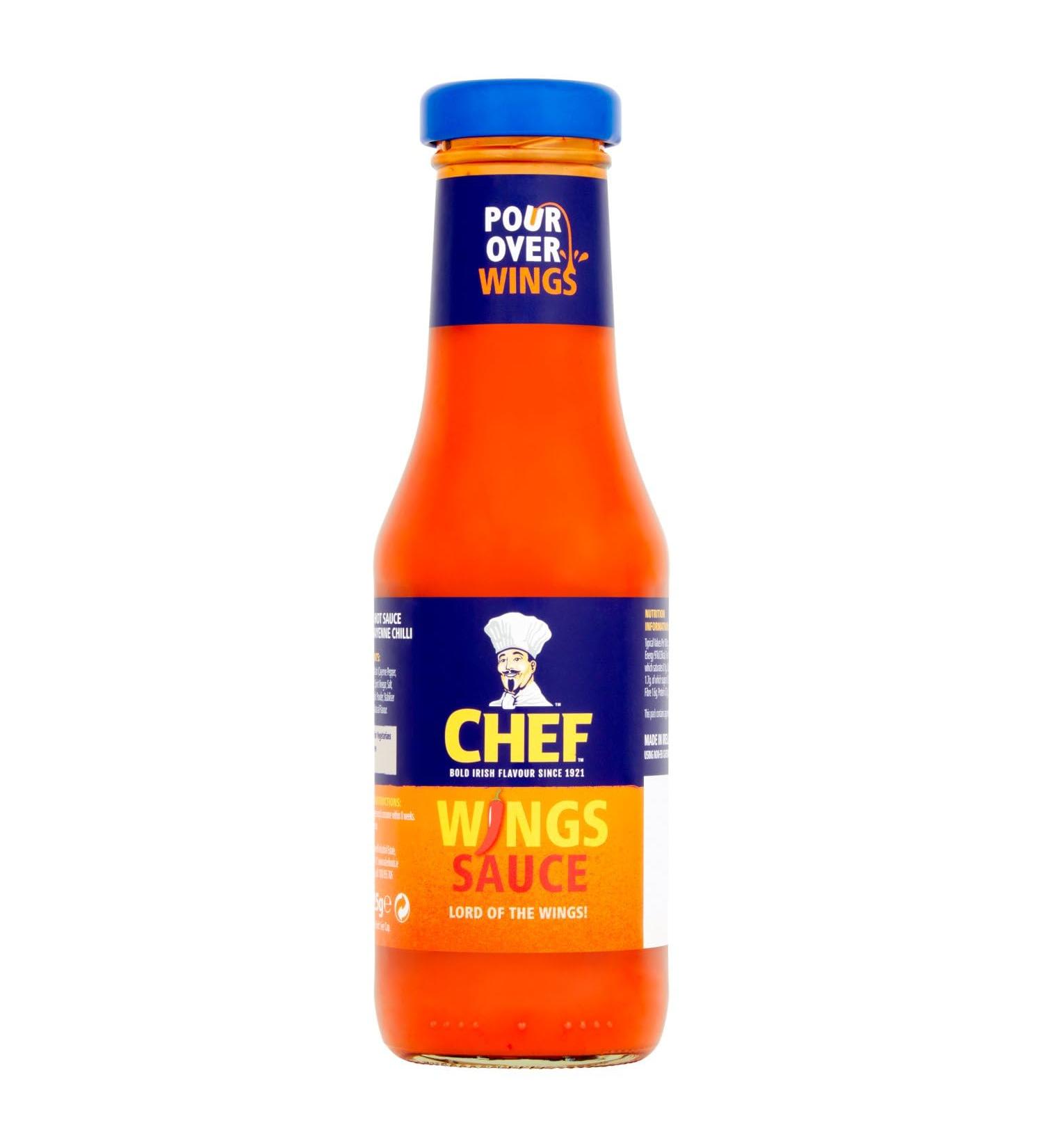Chef Wings Sauce Glass Bottle 325G