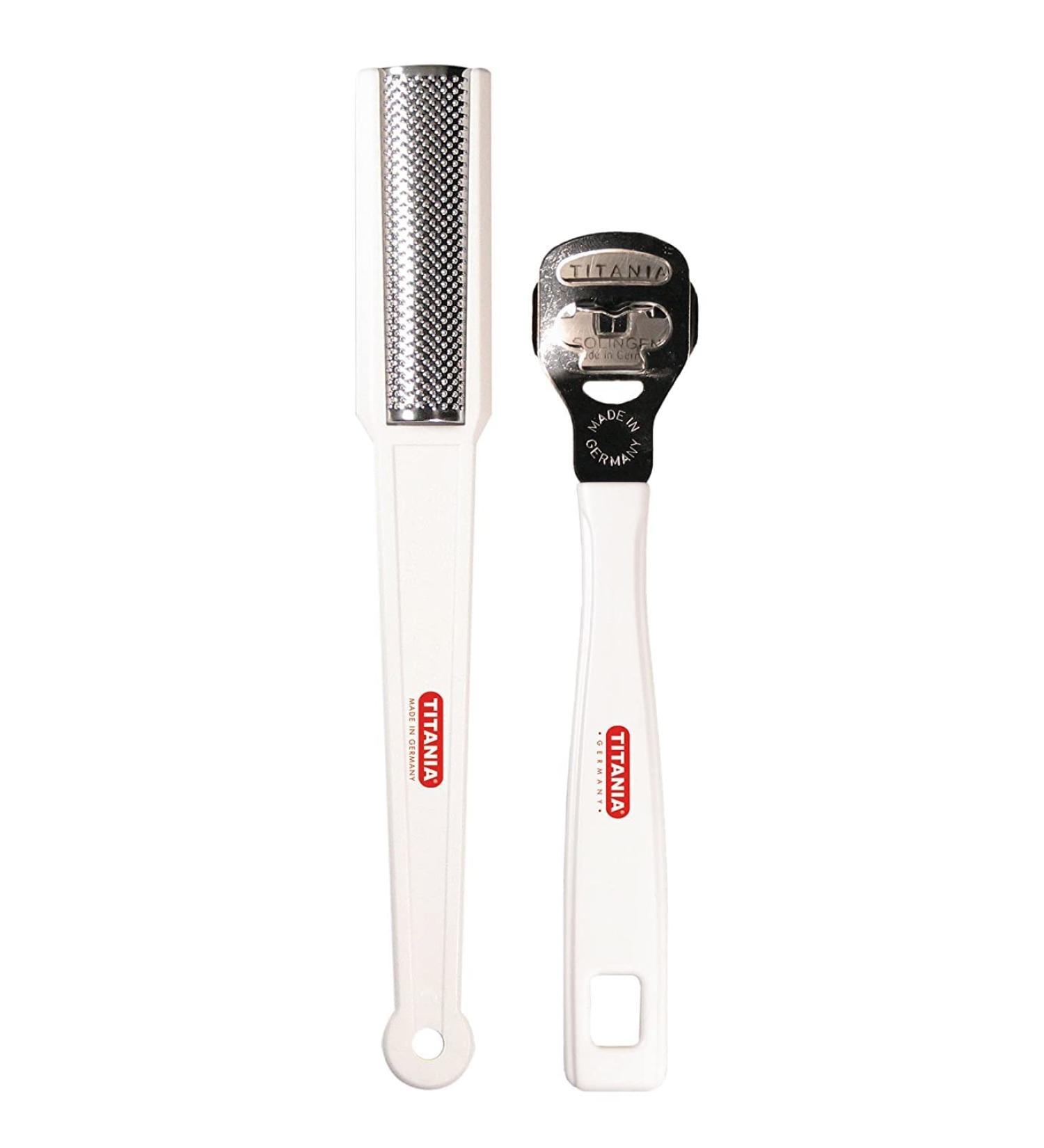 TITANIA Set- Callus Planer Stainless Steel and Callus Rasp 1 Pack (1 x 46 g)