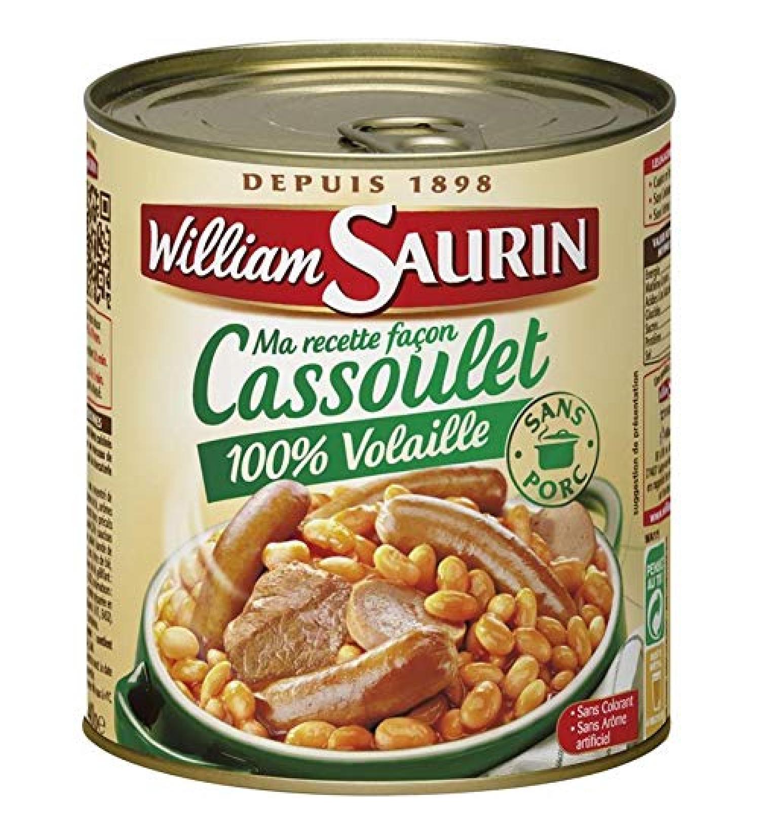 William Saurin My recipe in cassoulet look 100% poultry 840 g 4 pieces
