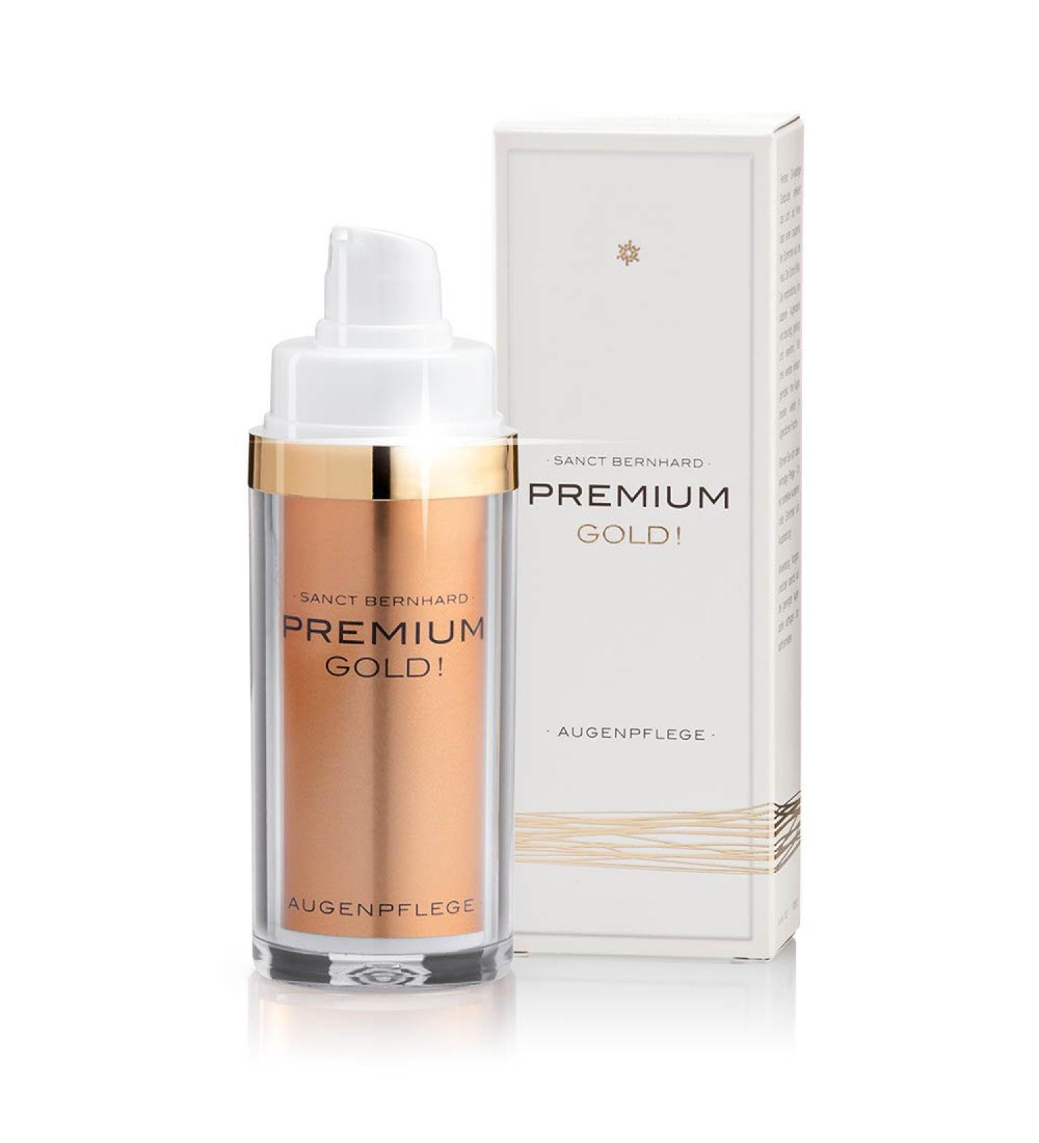 Sanct Bernhard Premium Gold! Eye care with 24-carat gold powder shea butter apricot oil 30 ml