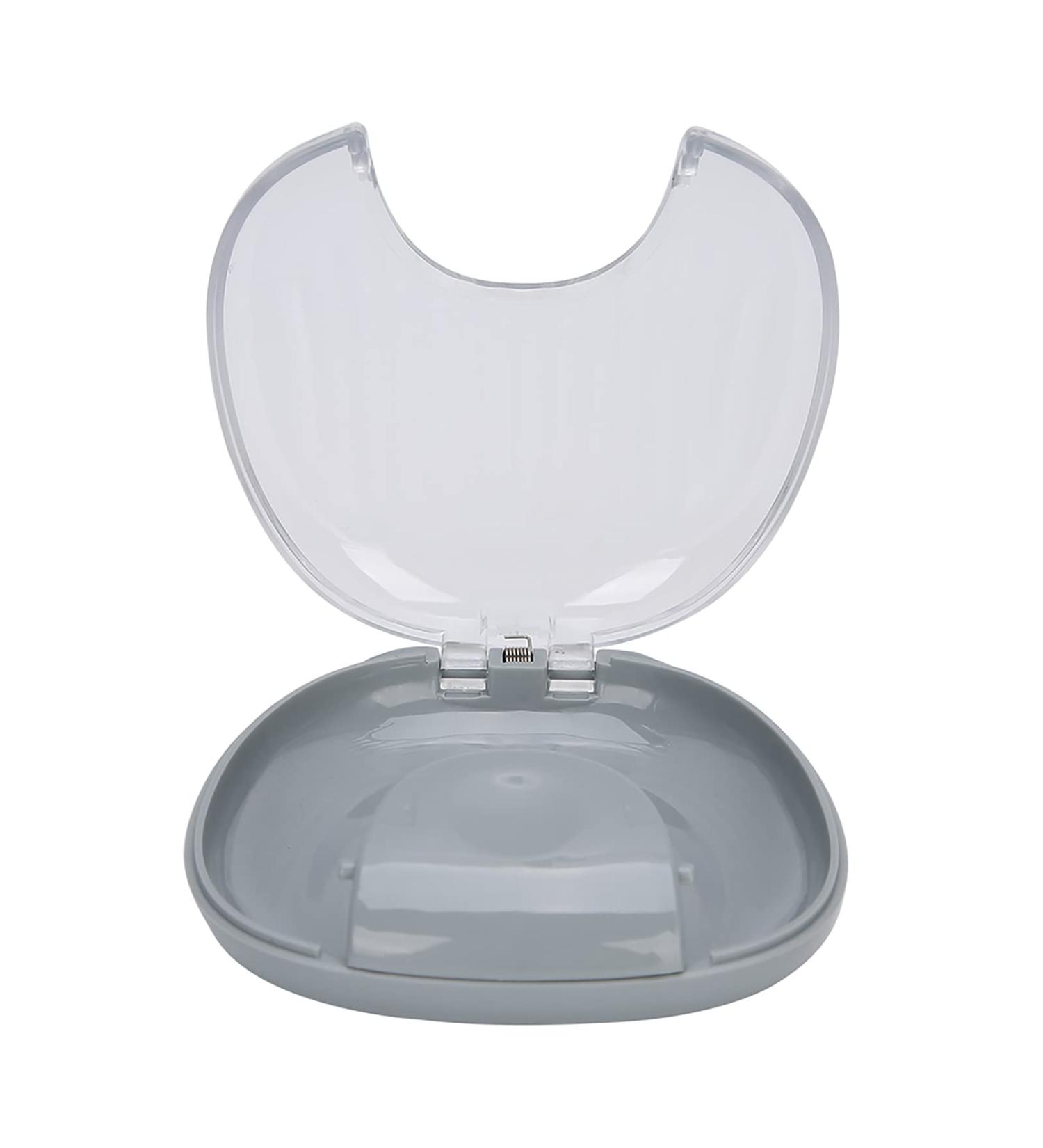 Dioche Portable Waterproof Prosthesis Case - Dustproof Storage Container with Hook & Bite Ring for Mouth Protection (Gray) - Buy Online on GoSupps.com