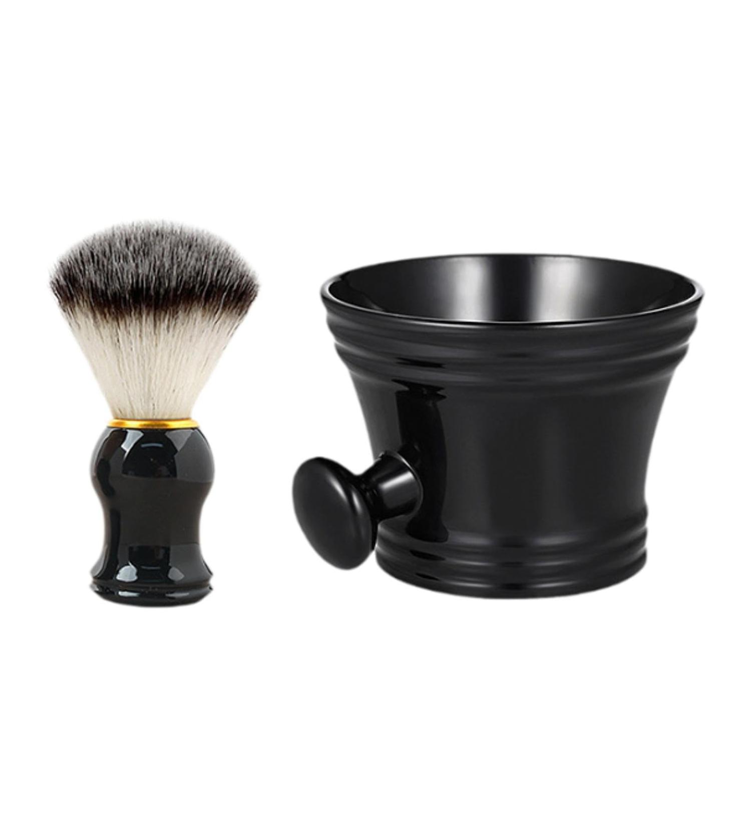 Milageto Razor Brush Set - Complete Grooming Kit with Cleaning Bowl & Cup | Perfect Father's Day Gift & Travel Accessory for Home & Salon - Buy Online on GoSupps.com