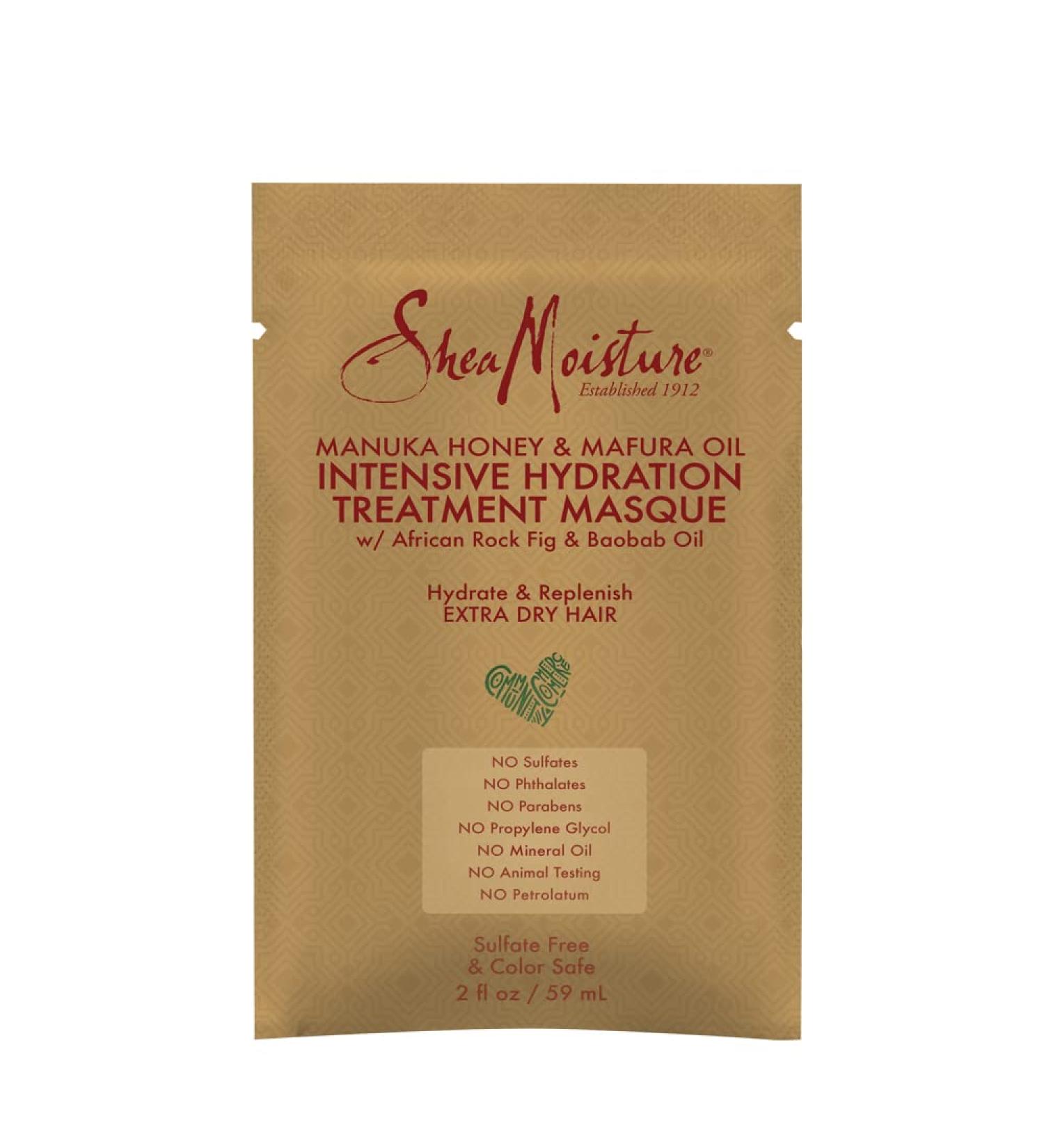 SheaMoisture Manuka Honey & Mafura Oil Hydration Masque 2 oz - Deep Moisture Treatment - Buy Online on GoSupps.com