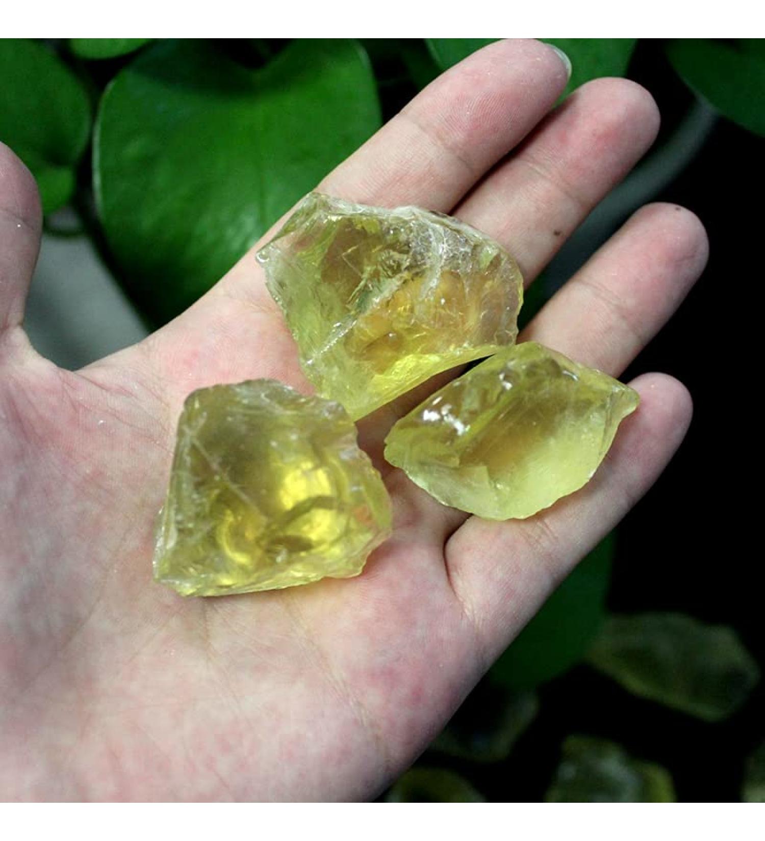 50G Natural Raw Yellow Citrine Quartz Crystal Rough Stone Specimen Crystal Love Natural Stones and Minerals Fish Tank - Buy Online on GoSupps.com