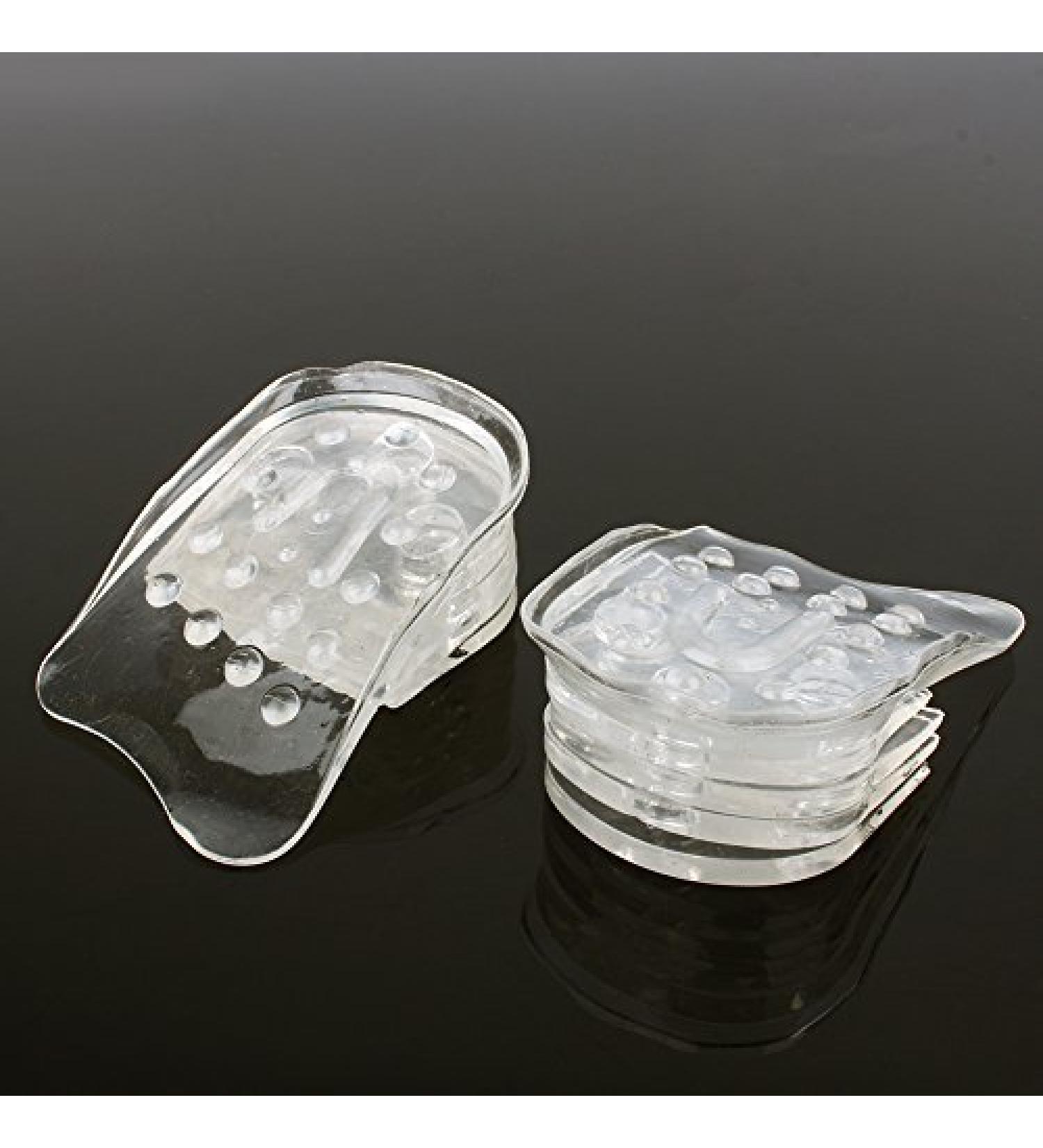 Silicone Height Increase Insoles  Transparent 5-Layer Gel Heel Insert Height Increase Lift for Men and Women Invisible Height Adjustable Increase Pads 1.61inch