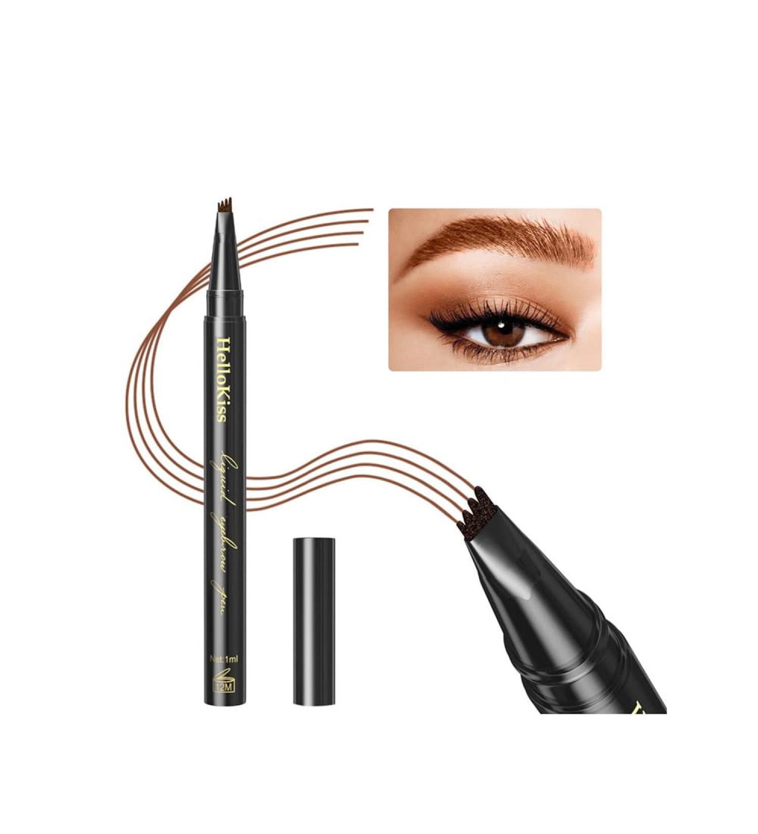Tattoo eyebrow pencil liquid eyebrow pencil waterproof eyebrow pencil professional makeup eyebrow pencil black eyebrow pencil 4 colors available (01#Light brown) - Buy Online on GoSupps.com
