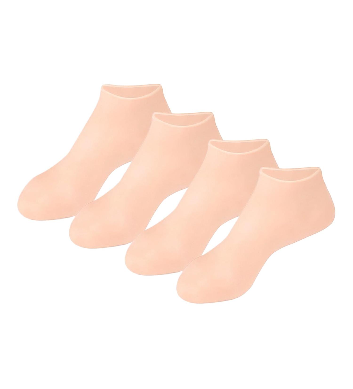 kesurpae 2pair Hydrating Moisturizing Socks for Feet Care Experience Comfort Silica Gel Silicone Socks Exfoliating Foot Care colour of skin One size fits all Colour of Skin One size fits all - Buy Online on GoSupps.com