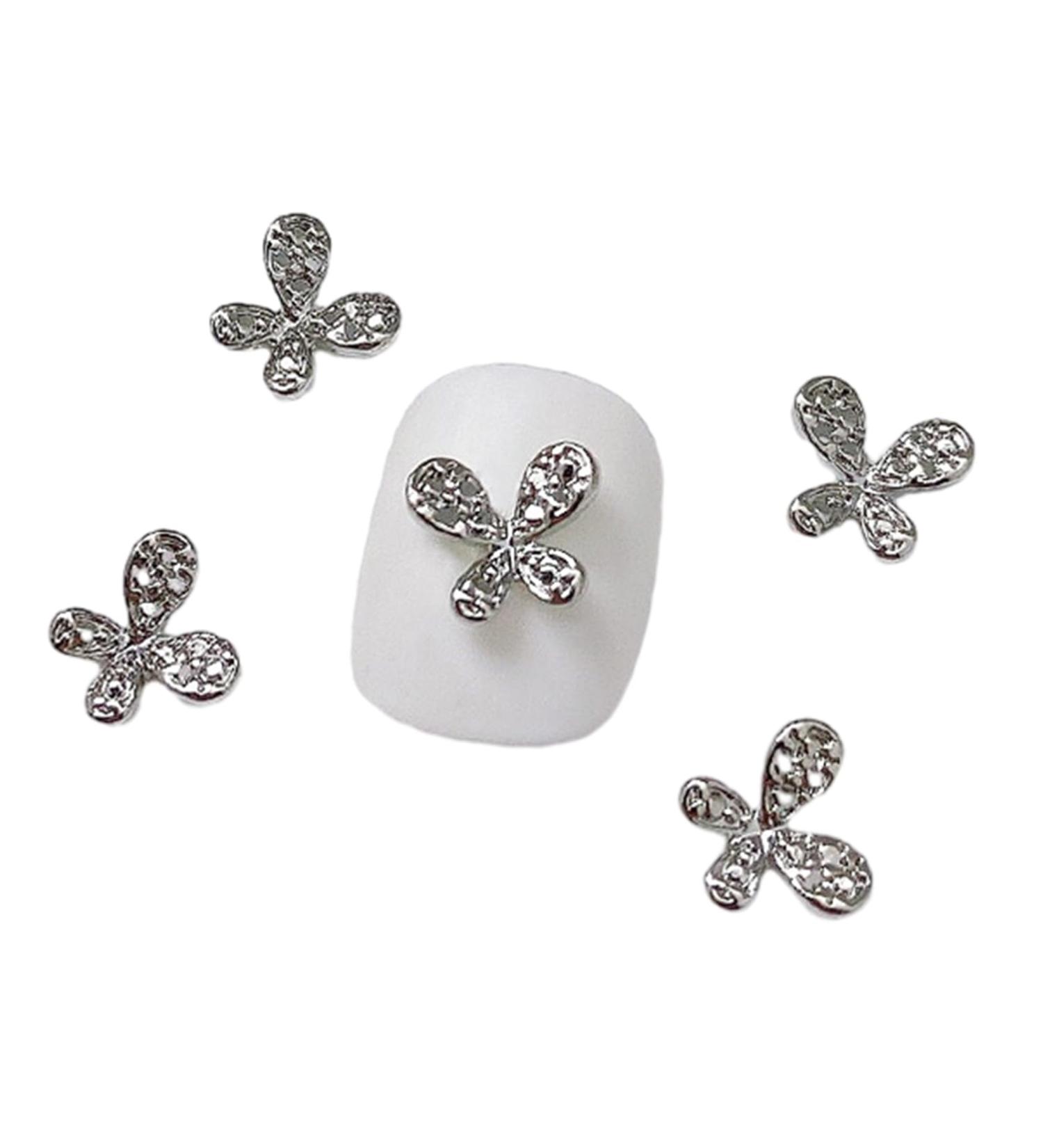 10Pcs 3D Butterfly Nail For Nails Alloy Butterfly Nail Decoration Alloy Nail Butterfly Nail Manicure Accessories Manicure Accessories Nature - Buy Online on GoSupps.com