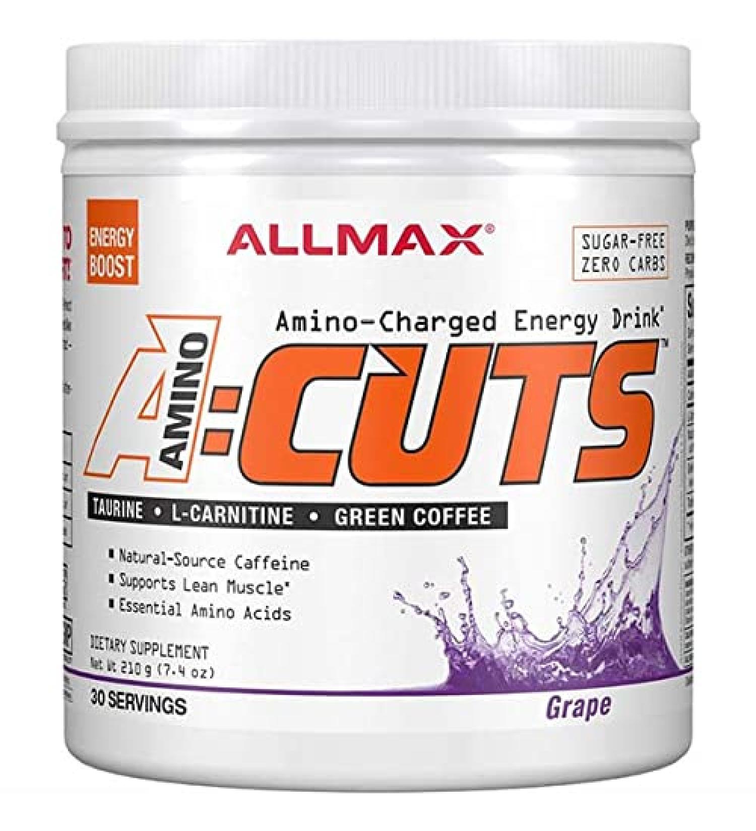 ALLMAX Nutrition ACUTS Amino Energy Drink - Grape Escape 7.4 oz | Boost Energy & Performance - Buy Online on GoSupps.com