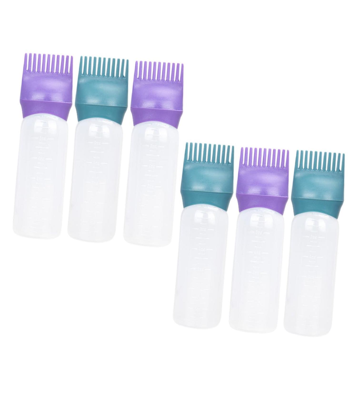 ABOOFAN 6 pi ces Bouteille Applicateur Racines Cheveux Flacons Plastique avec Peigne Int gr pour Coloration L ger R utilisable Pratique Domicile Vert Fonc Fonc  - Buy Online on GoSupps.com