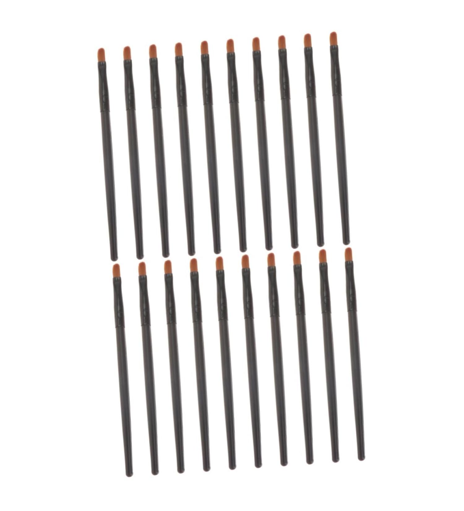 Angoily 20 Pcs Nose Shadow Brush Mix Miss Wooden Handle Brush 13x0.8cmx2pcs Blackx2pcs - Buy Online on GoSupps.com