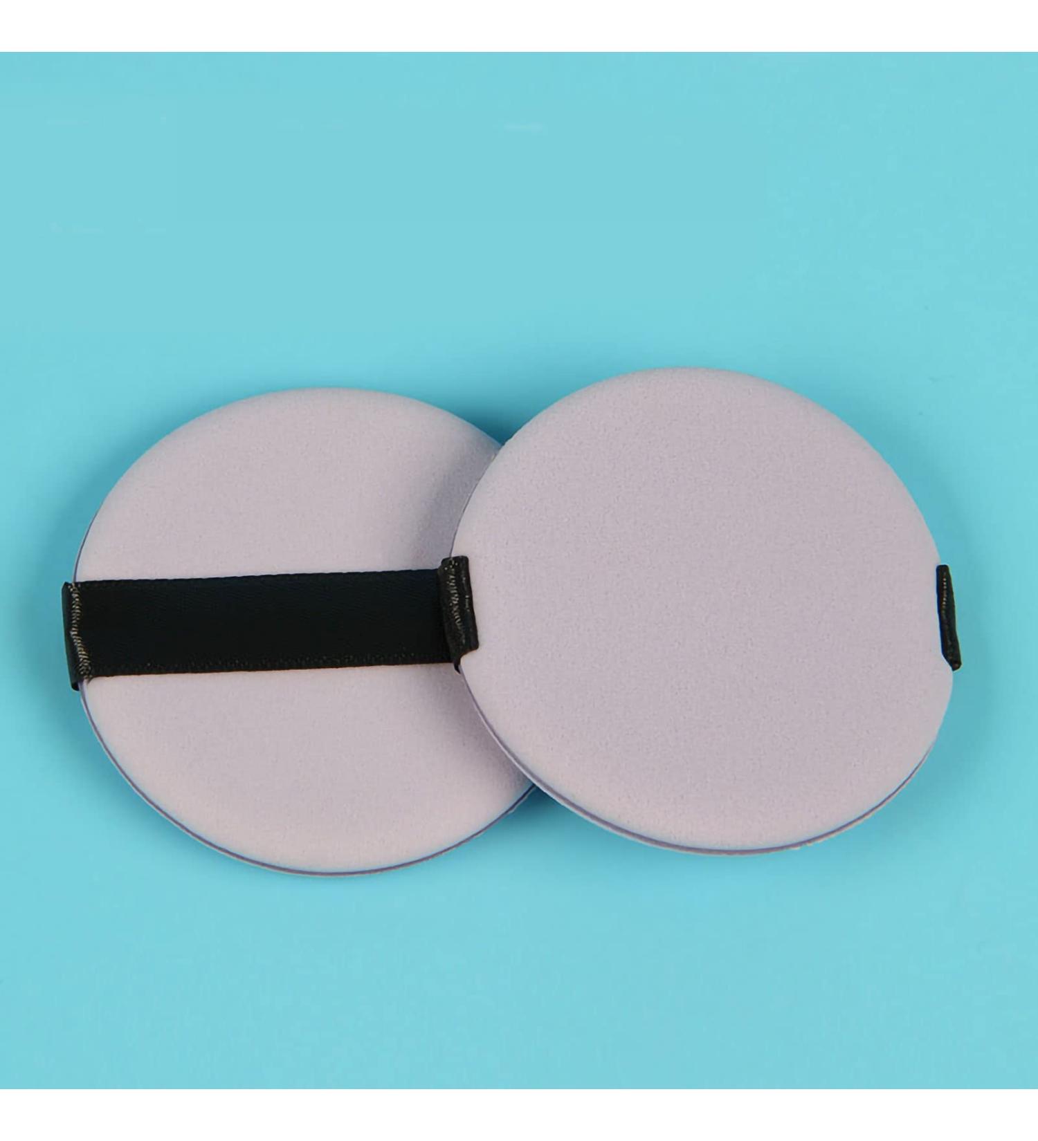 Verdant Touch Dual Sided Powder Puff Dual Sided Powder Puff Soft Cushion Puff Sponge for Wet Dry Makeup Light Purple Round