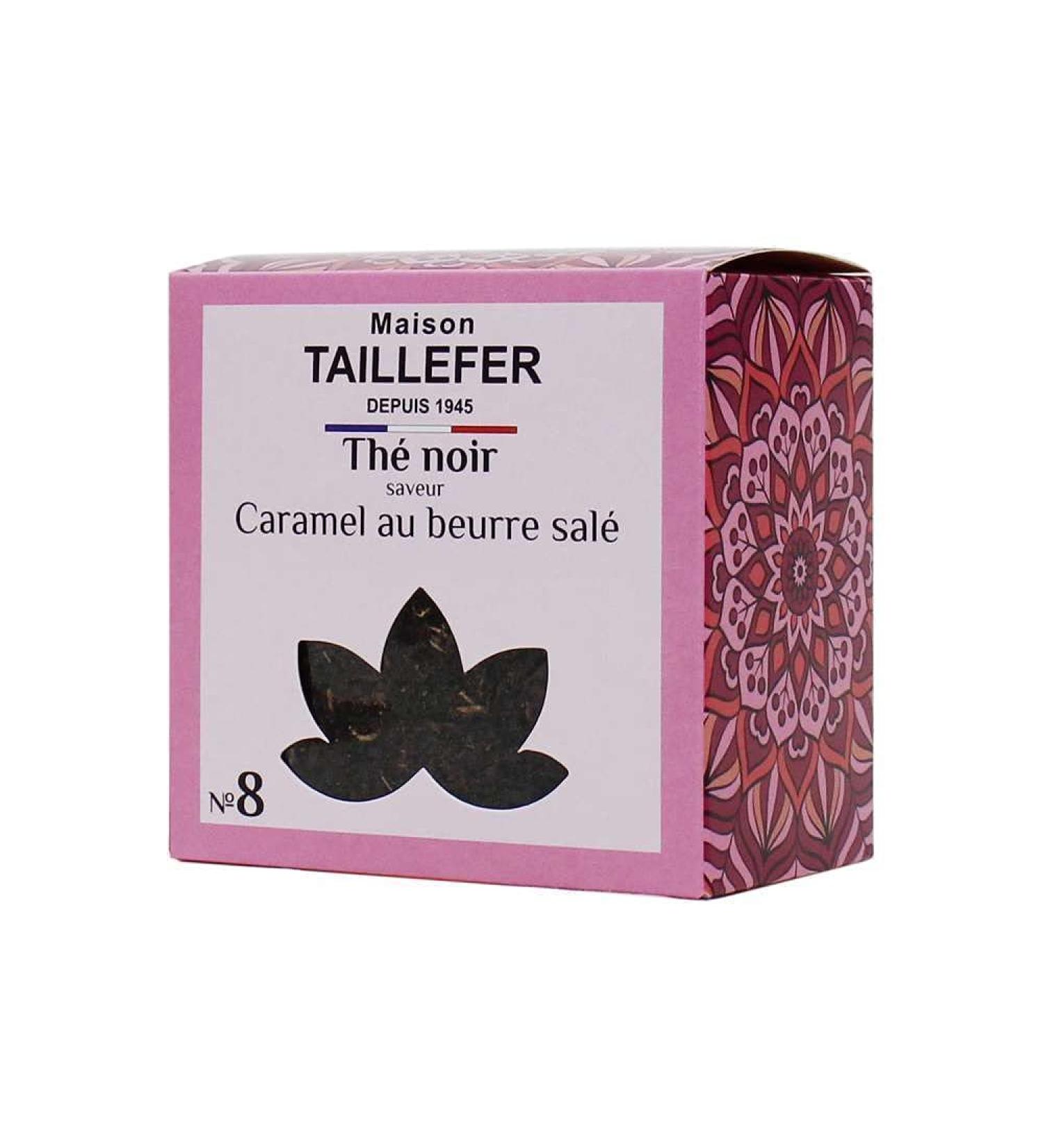 Maison Taillefer Th noir saveur Caramel au beurre sal boite 60g