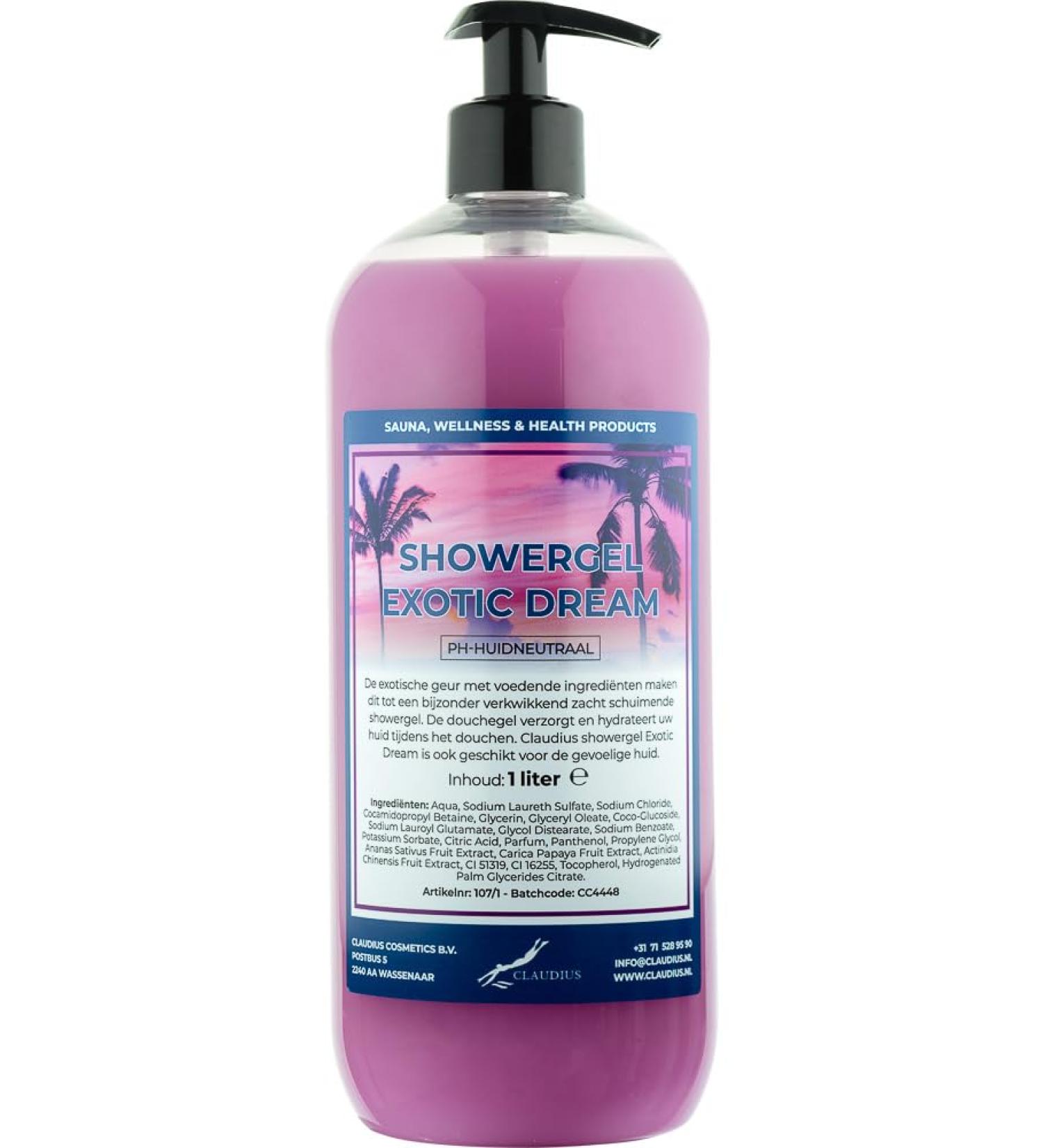 Claudius Shower Gel Exotic Dream 1 liter with free pump