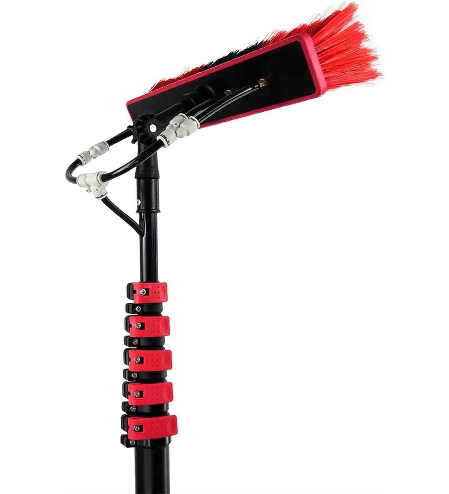 Window Cleaning Pole Water Fed Telescopic Brush Extendable Cleaner Conservatory Roof Suitable for Photovoltaic Panel Cleaning Trucks Roof Cleaning Tools Window Cleaner Kit (Color : Black Size : Black 7.2m - Buy Online on GoSupps.com