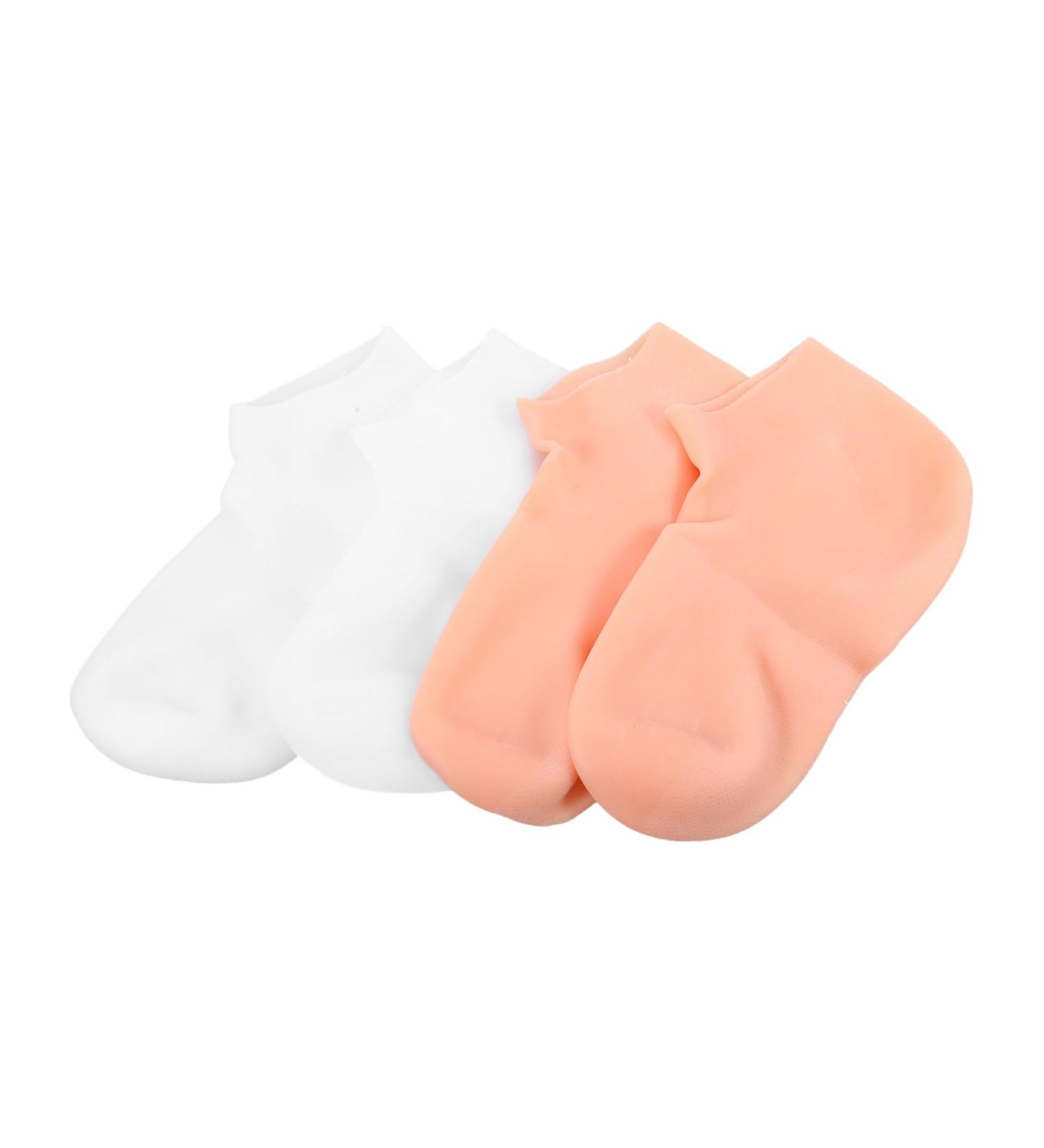 FOMIYES 2 Pairs Exfoliating Moisturizing Socks Heel Protector Socks Cracked Feet Moisturizing Socks Lotion Dry Cracked Feet Socks Beauty Socks Sole of Foot Sebs Miss Gloves - Buy Online on GoSupps.com