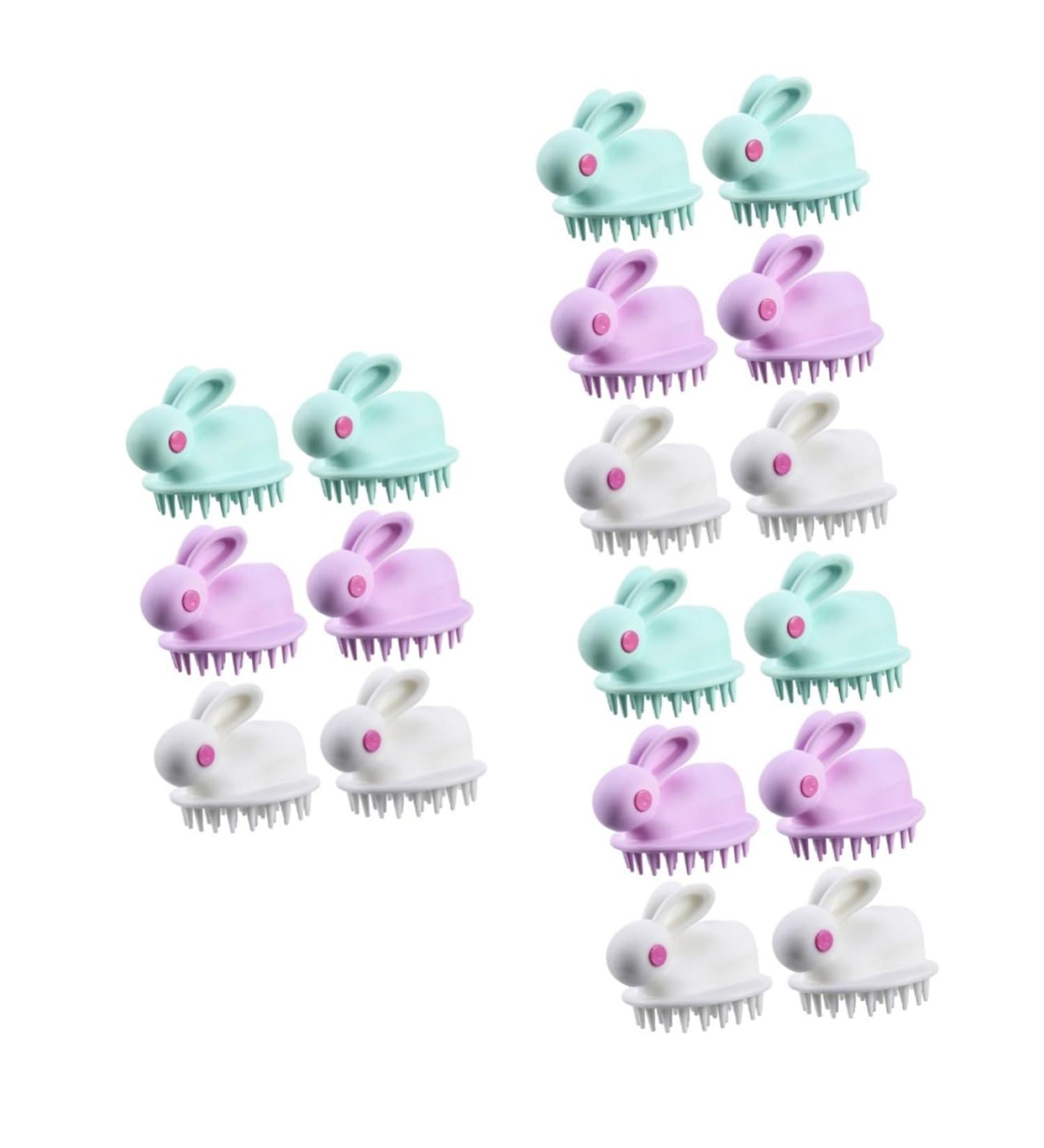 Fomiyes 18 Pack Silicone Shampoo Brush - Scalp Massager & Hair Cleaning Tool for Kids - Bathing Accessories - Buy Online on GoSupps.com