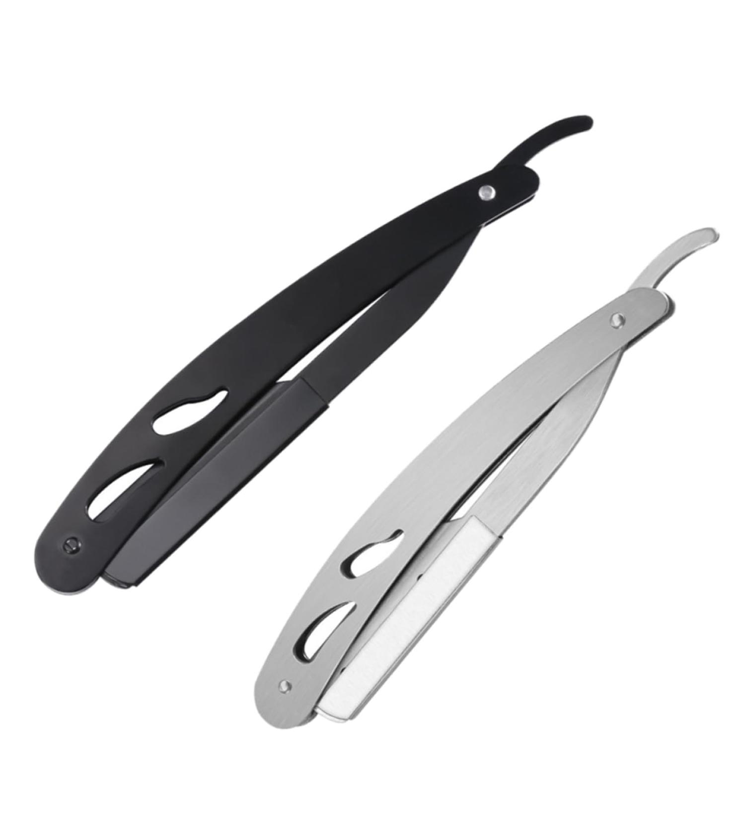 Beavorty Manual Razor - Vintage Dual-Holder Stainless Steel Travel Shaver & Beard Slider Stand - Buy Online on GoSupps.com