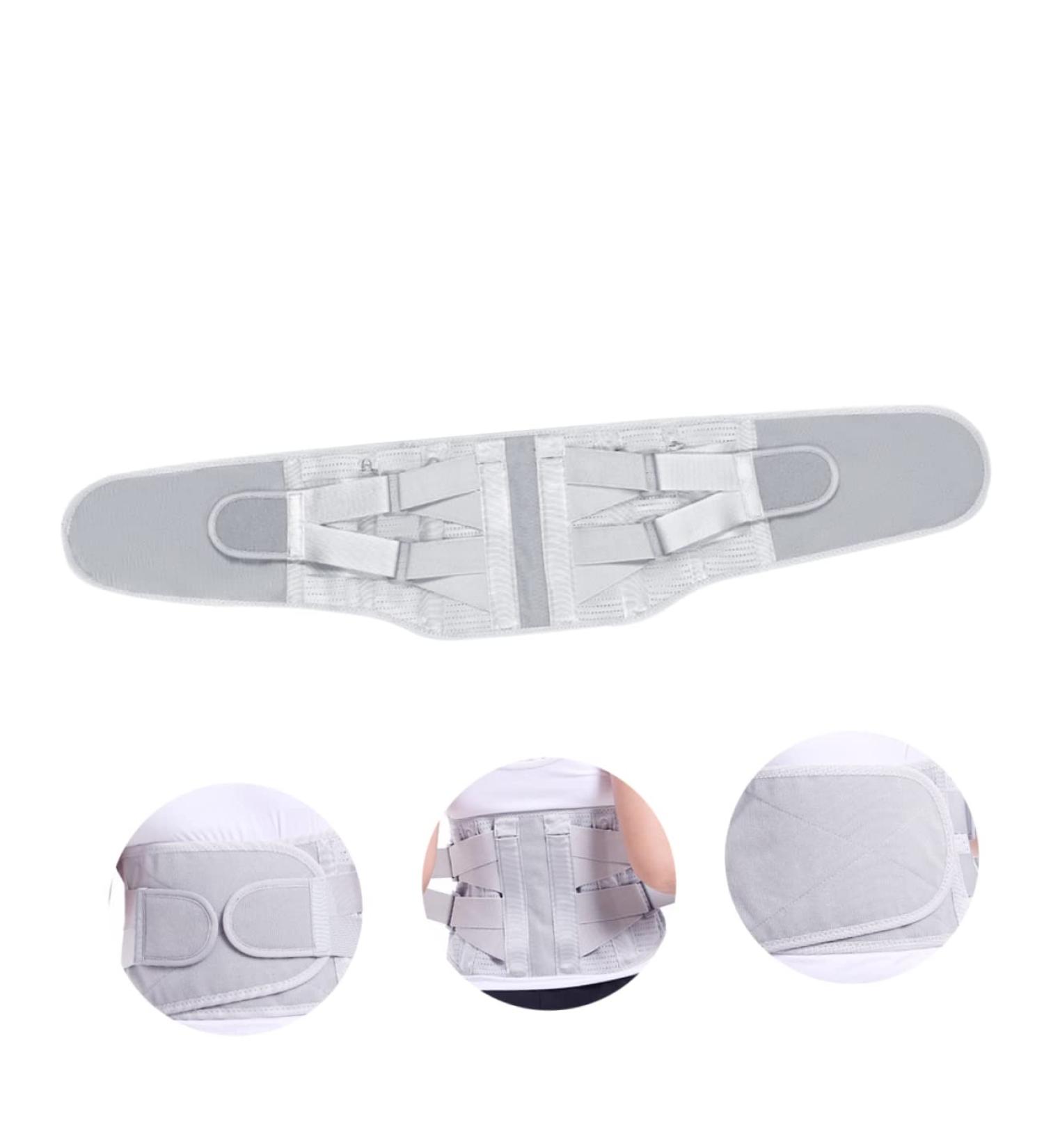 FRCOLOR Breathable Lower Back Support Brace for Men & Women | Travel Waist Supporter & Toothpaste Holder | Body Trimming Gym Straps - Buy Online on GoSupps.com