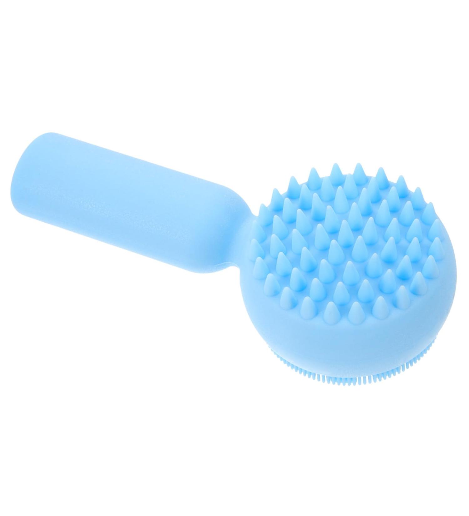 Healeved Face Pore Handheld Brush Facial Brush Silicone Bristles Face Cleaning 11.20X5.10X3.50CM Blue - Buy Online on GoSupps.com