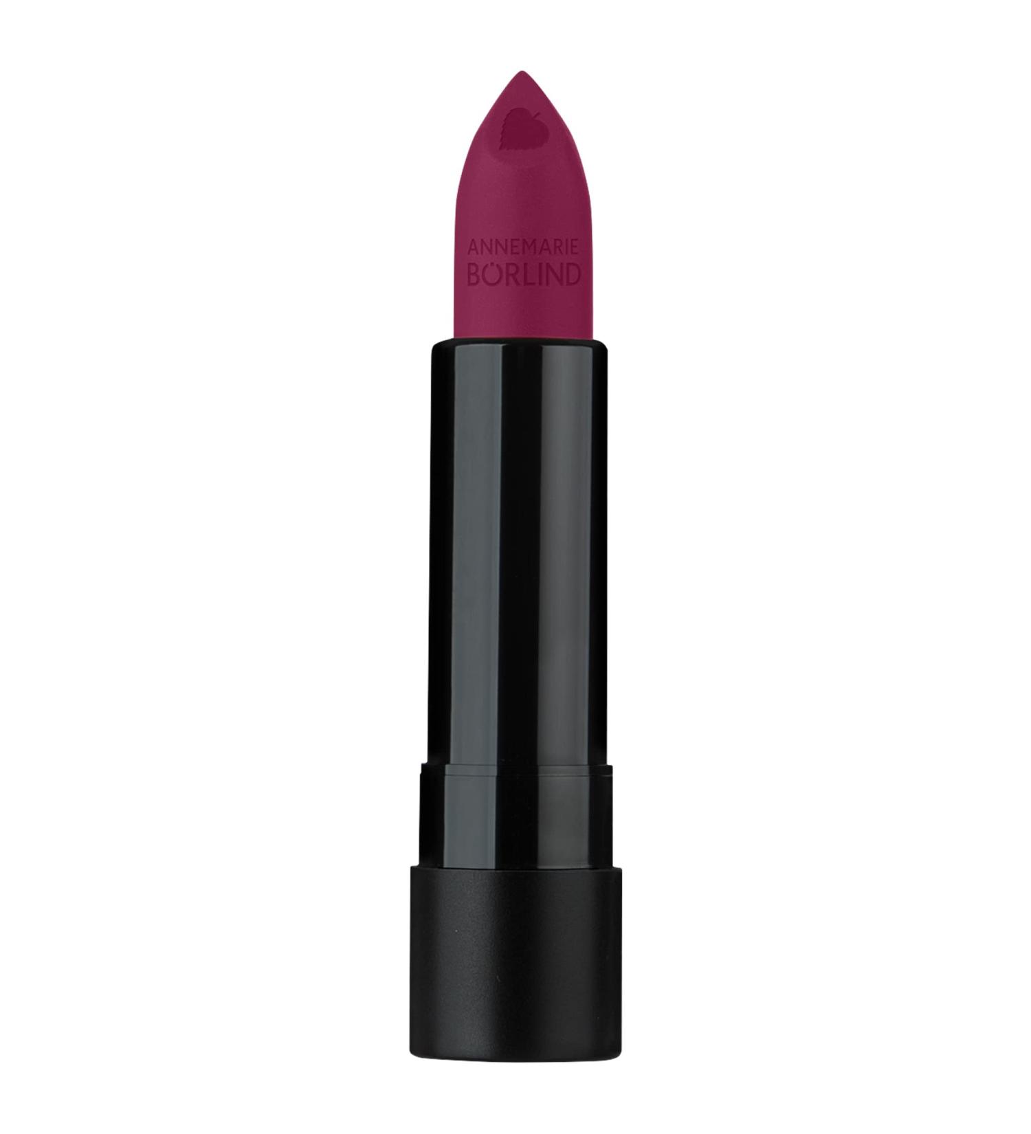 Annemarie B rlind Natural Beauty Lipstick Matt Berry (4 ml) - Vegan Moisturizing Intensive Color & Matt Effect for Radiant Lips - Buy Online on GoSupps.com
