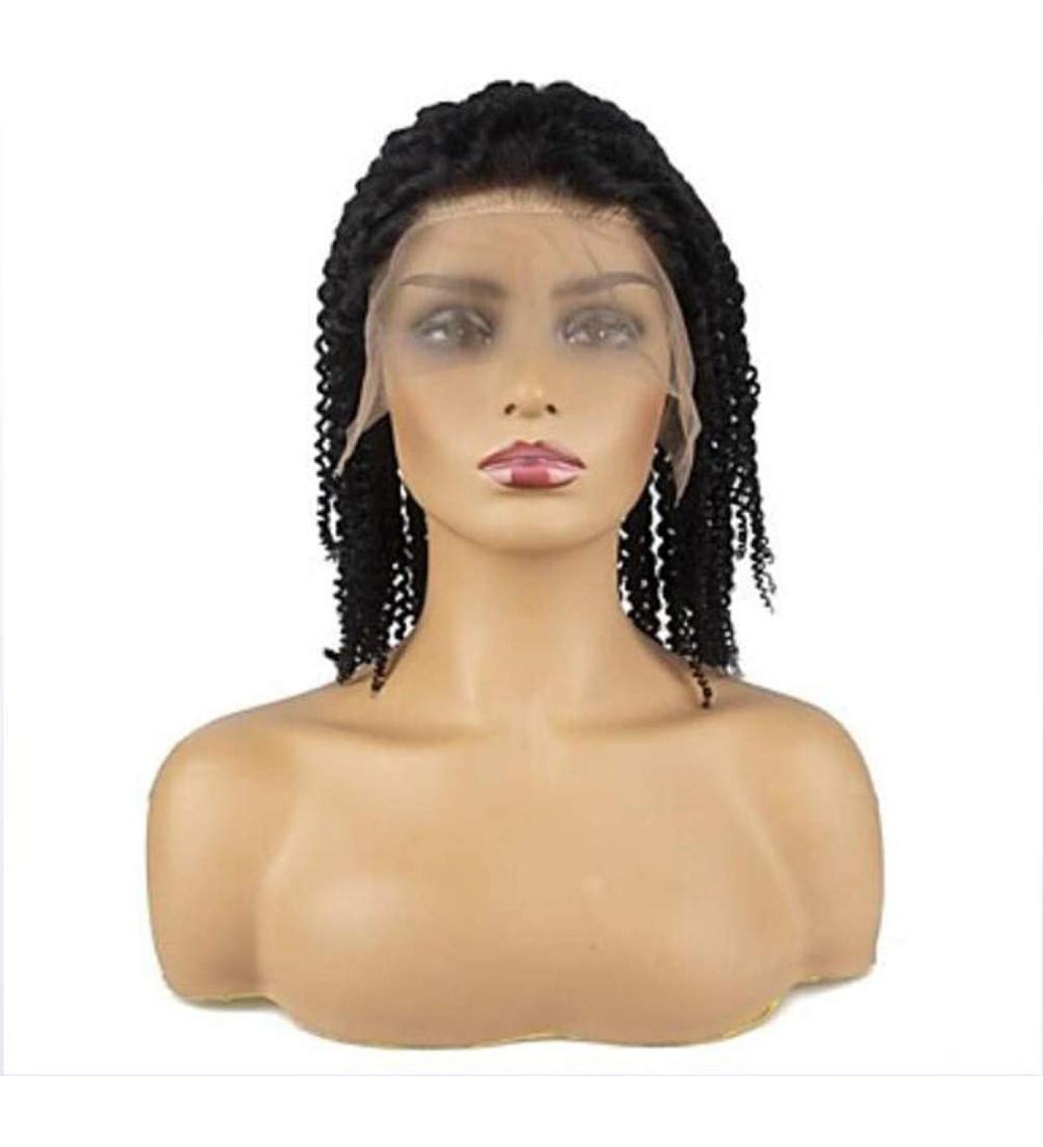 Real Hair Full Tip Wig | Brazilian Curly Lace Wig 22 Inches | 150% Density | Women s Free Part Short Long Black Hair - Buy Online on GoSupps.com