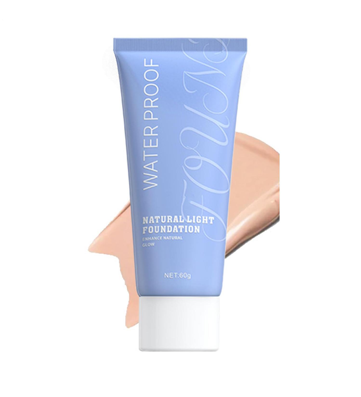 Liquid Foundation Water Resistant Mattifying & Waterproof Liquid Concealer Face Care Cosmetics for Daily Use Travel and Leisure 02 natural - Buy Online on GoSupps.com