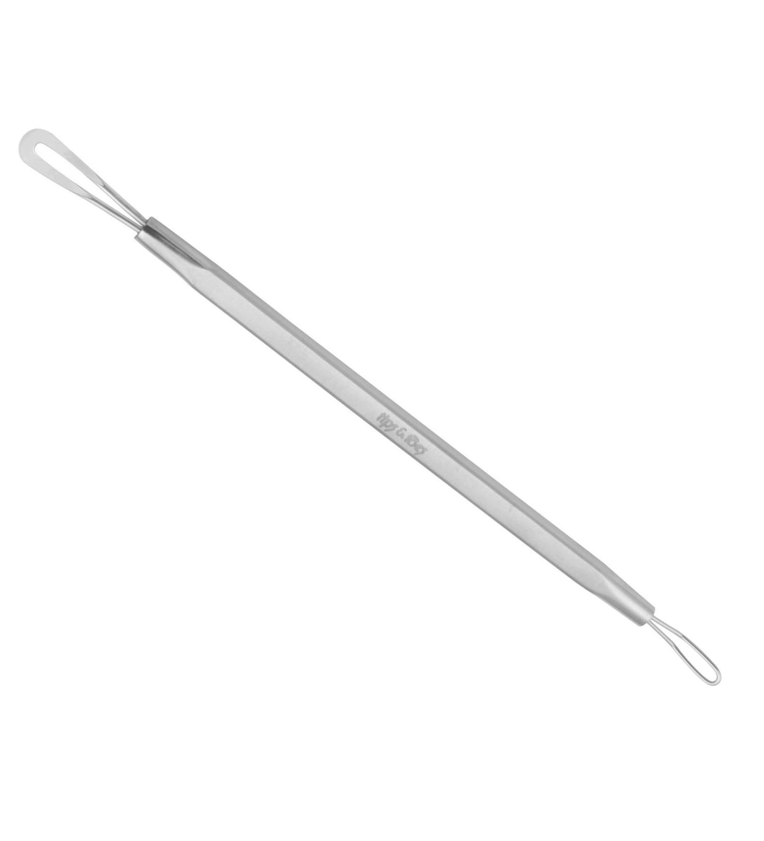 Blackhead Remover Pimple Popper Blemish Comedone Extractor Acne Tool Pimple Spot Popper Komedon Double Side Soft Touch and No-Slip Skincare for Whitehead Removal (Stainless Steel) (TT-028) Silver - Buy Online on GoSupps.com
