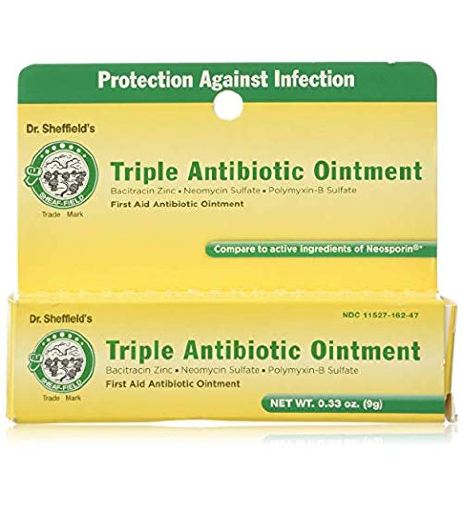 4 Triple Antibiotic Ointment Cream Dr Sheffields First Aid Infection Cuts Burns 36g