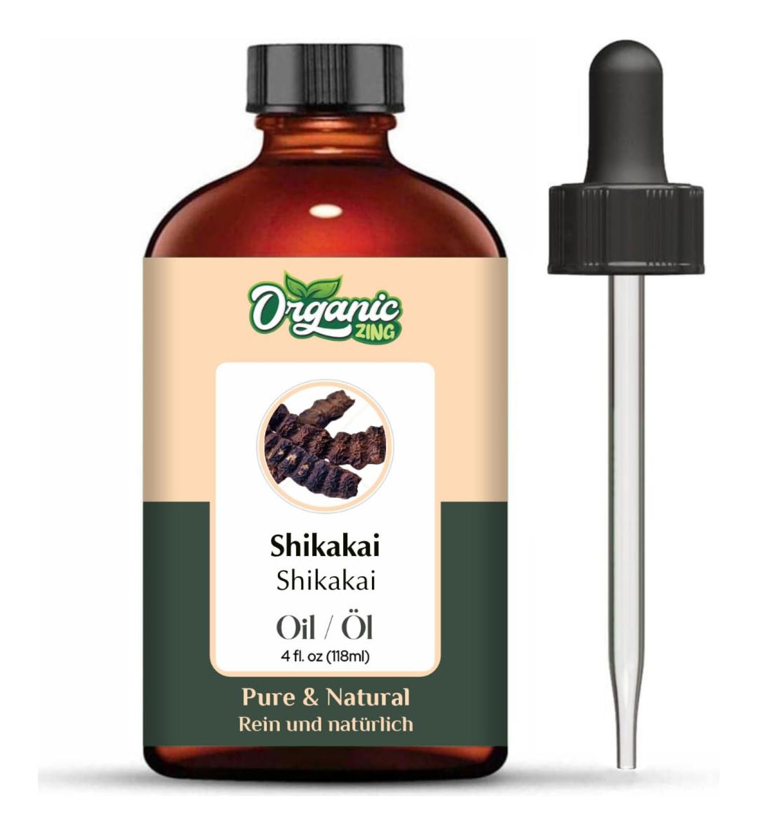 ORGANIC ZING Organic Zing Shikakai Oil (Acacia Concinna) | Pure Natural Essential Oil for Hair Care and Massage - 4 oz