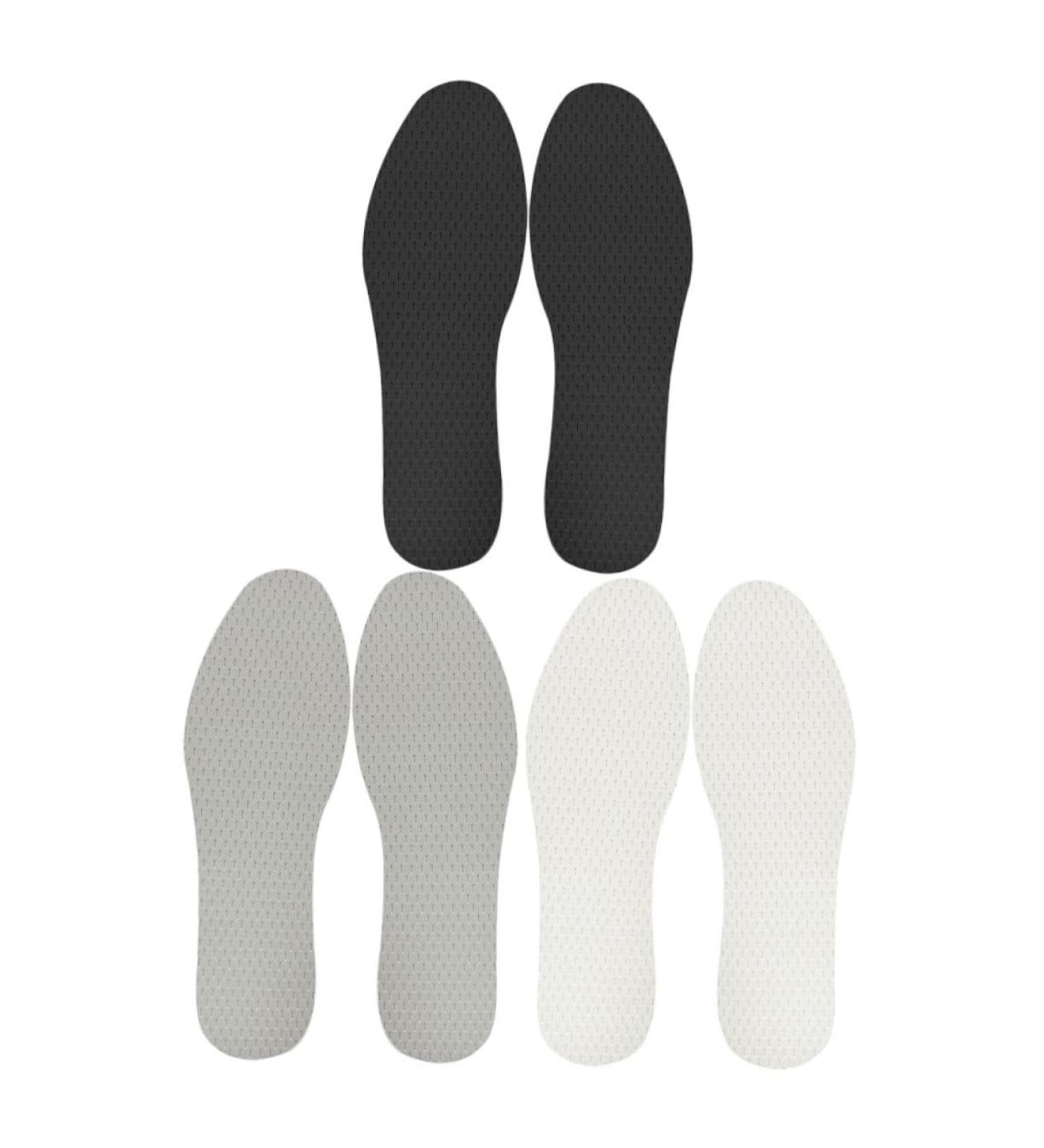 3 Pairs Latex Insoles - Thin Shoe Inserts for Women & Men | Arch Support Shoe Pads for Comfort & Repair - Buy Online on GoSupps.com