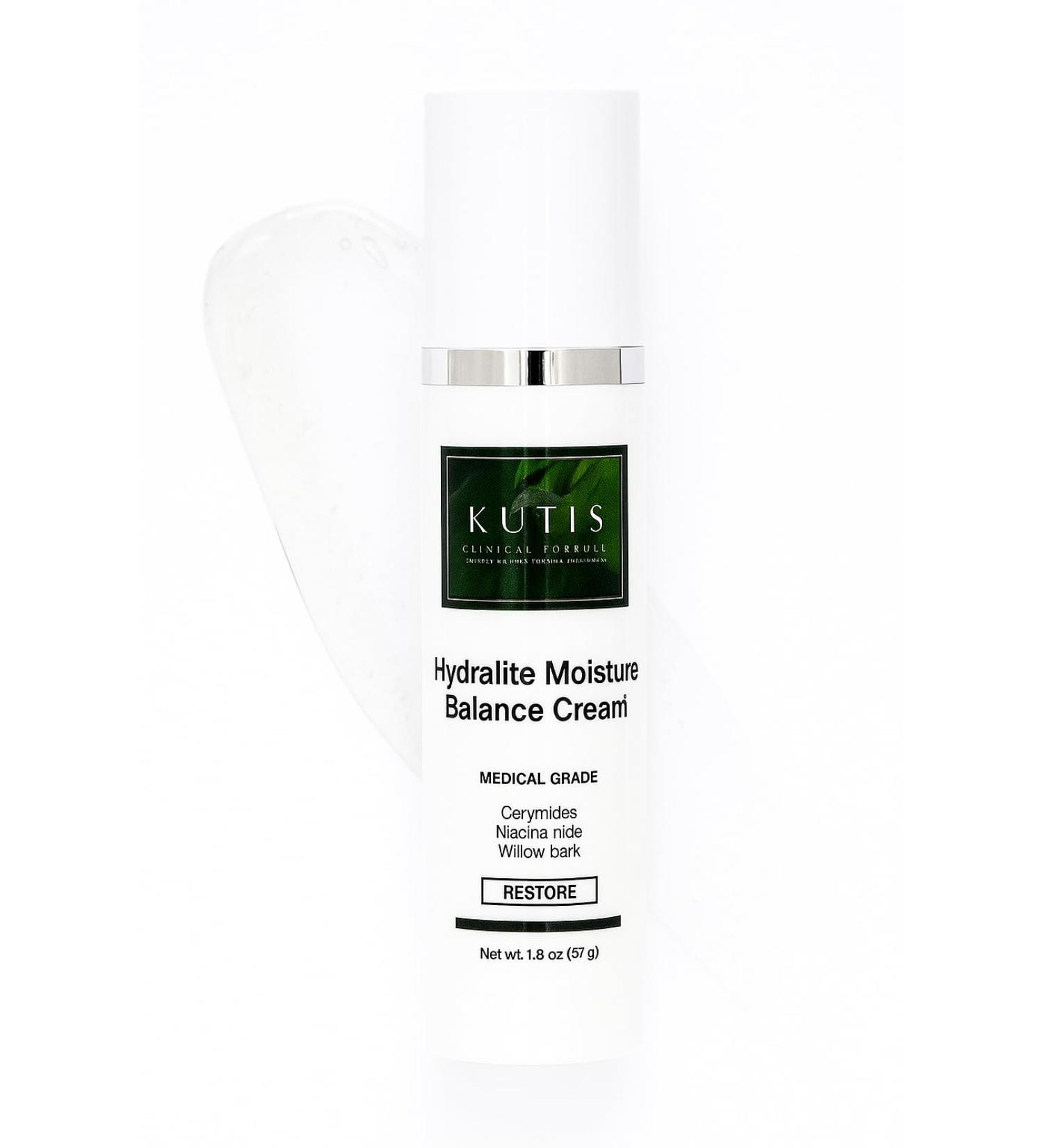 Kutis Hydralite Moisture Balance Cream Medical Grade with Ceramides Niacinamide Willow Bark for All Skin Types 1.8 oz - Buy Online on GoSupps.com