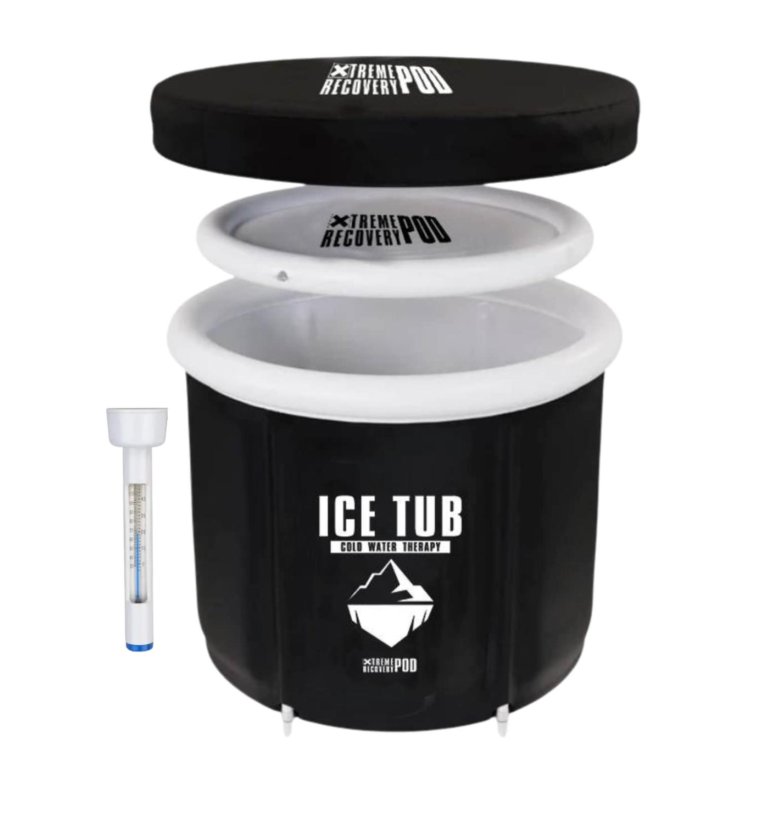 High-Quality Portable Ice Bath for Athletes | Indoor & Outdoor Use | Ice Barrel with Cover - Buy Online on GoSupps.com