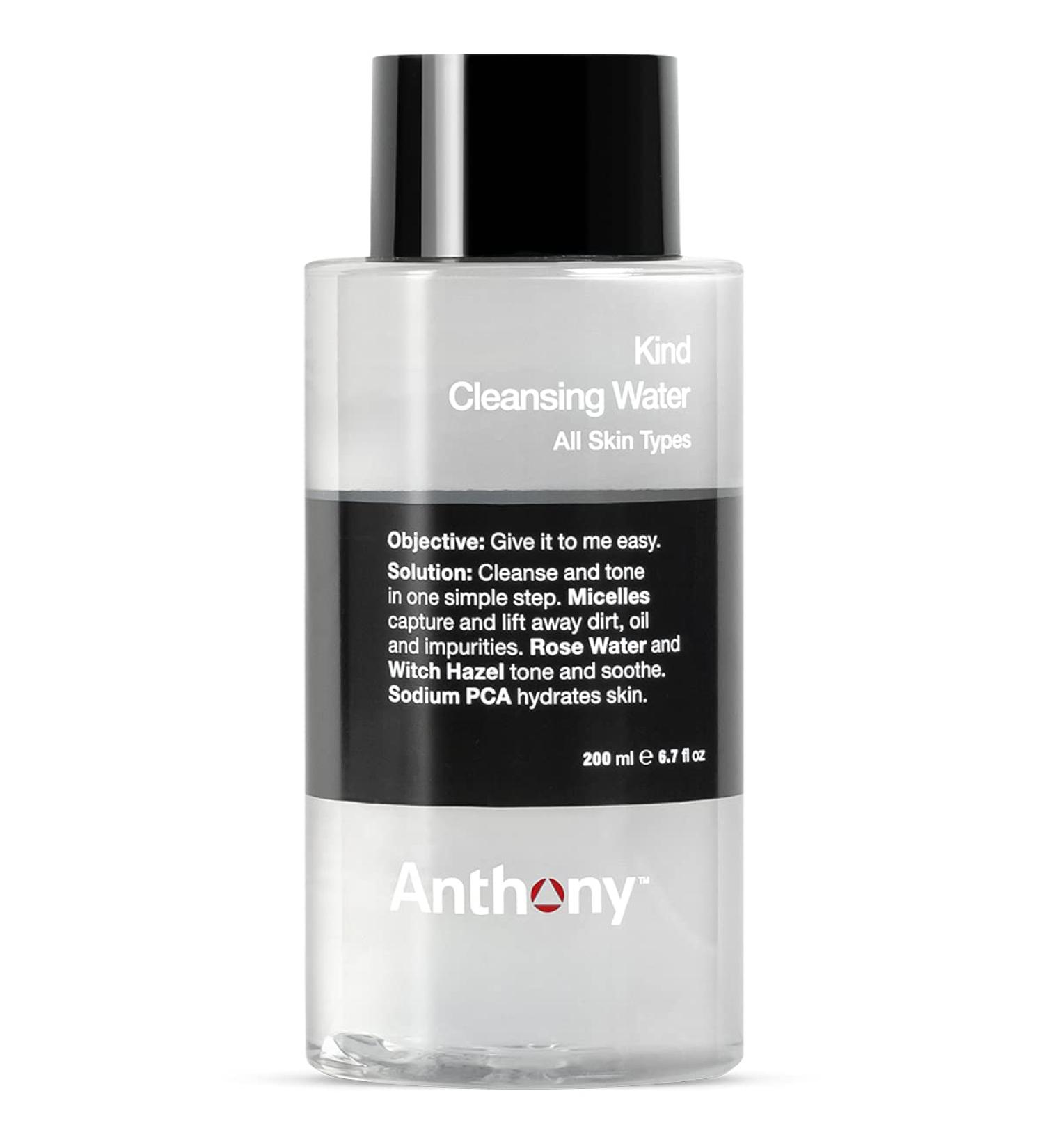 Anthony Witch Hazel Toner for Face - Hydrating Cleansing Water with Rose Water & Micelles - 6.7 Fl Oz - Soothes & Purifies Skin - Buy Online on GoSupps.com