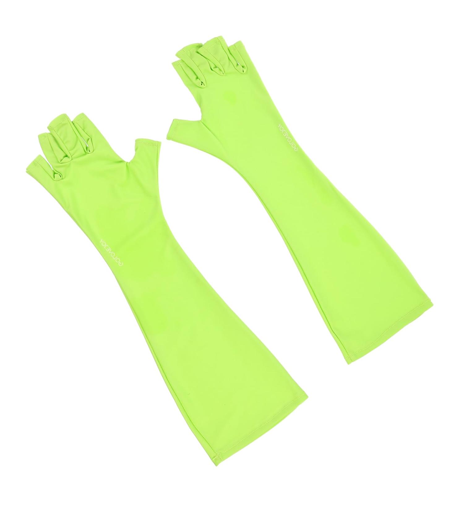 Mikinona 1 Pair Nail Gloves Fingerless Mittens UV Manicure Gloves Manicure Hand Gloves for Protection Sun Gloves Nails UV Shield Glove UV Protection Gloves UV Gloves Polyester 25X9X0.4CM - Buy Online on GoSupps.com