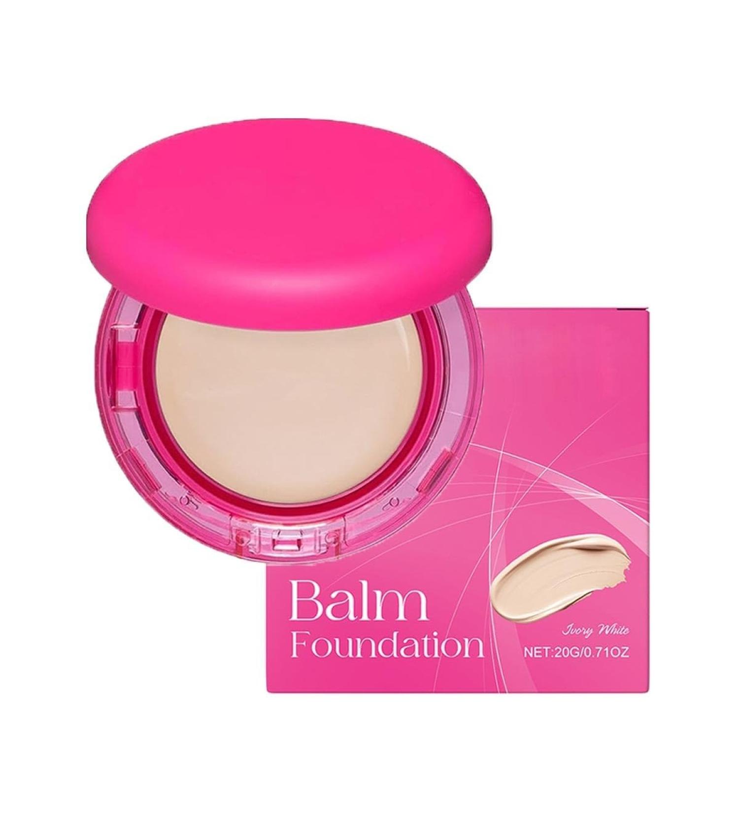  Hikaka Peptide Bounce Balm Foundation full-coverage concealer for mature skin moisturizing cream and natural blur for all skin types concealer and skincare in one (Ivory) - Buy Online on GoSupps.com