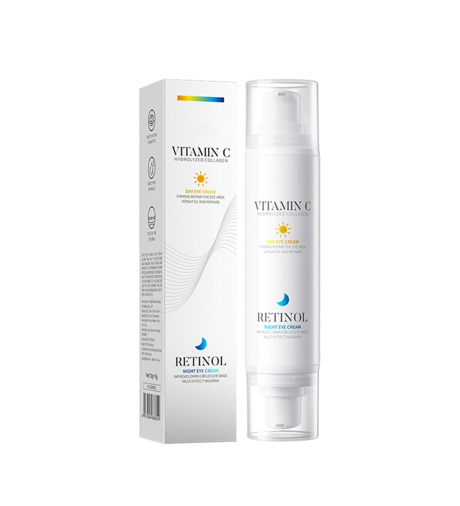 Anti-Wrinkle Eye Cream Containing Vitamin C and Retinol Hydrates and Moisturizes Lift and Firm Skin Reduces Wrinkles and Fine Lines Improves Eye Bags and Dark Circles Korean Skincare 0.71 Oz - Buy Online on GoSupps.com
