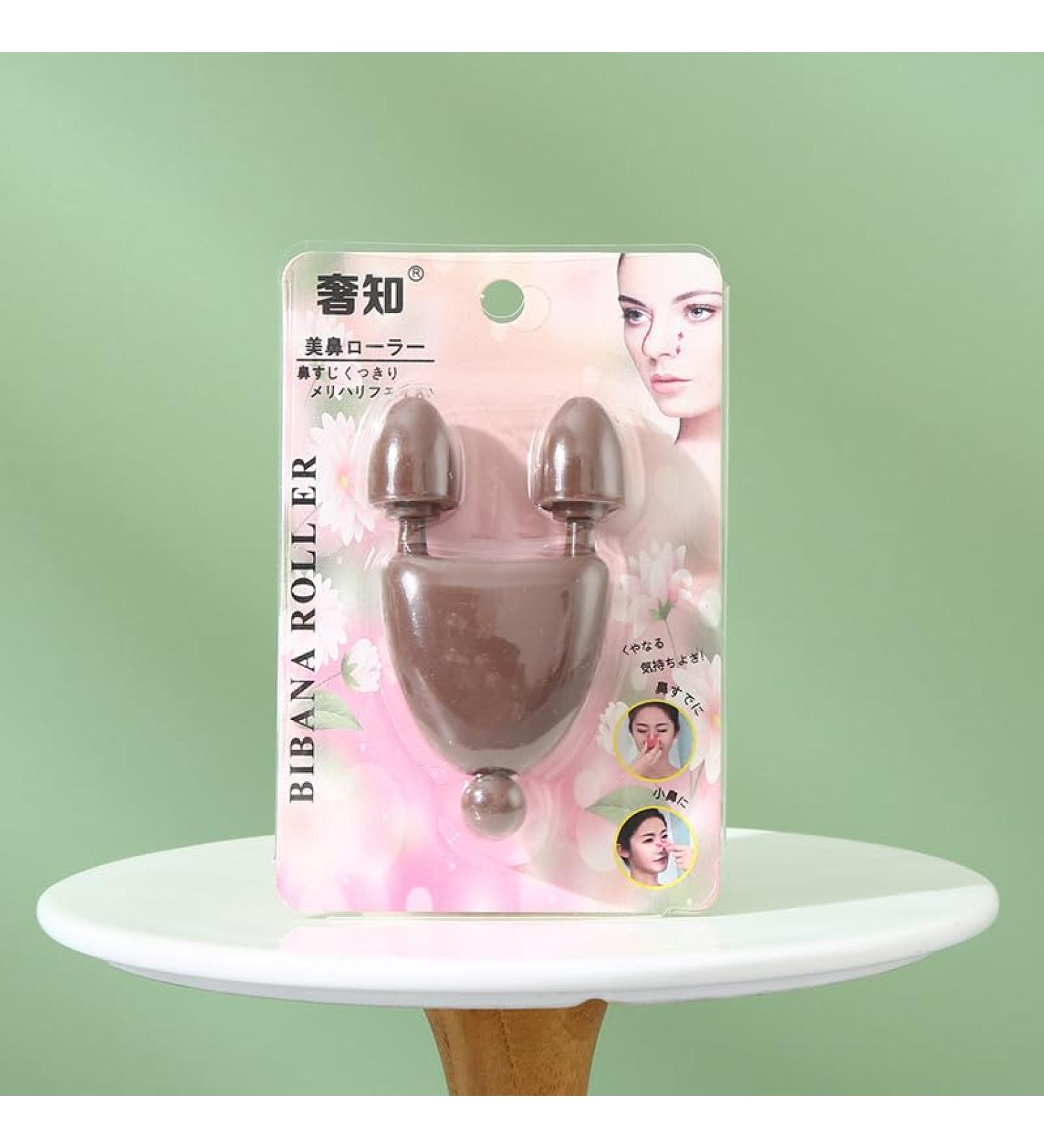 2-in-1 Roller Massage Tool for Facial & Body - Cosmetic Nose Massager & Coffee Color Massager Wheel - Buy Online on GoSupps.com