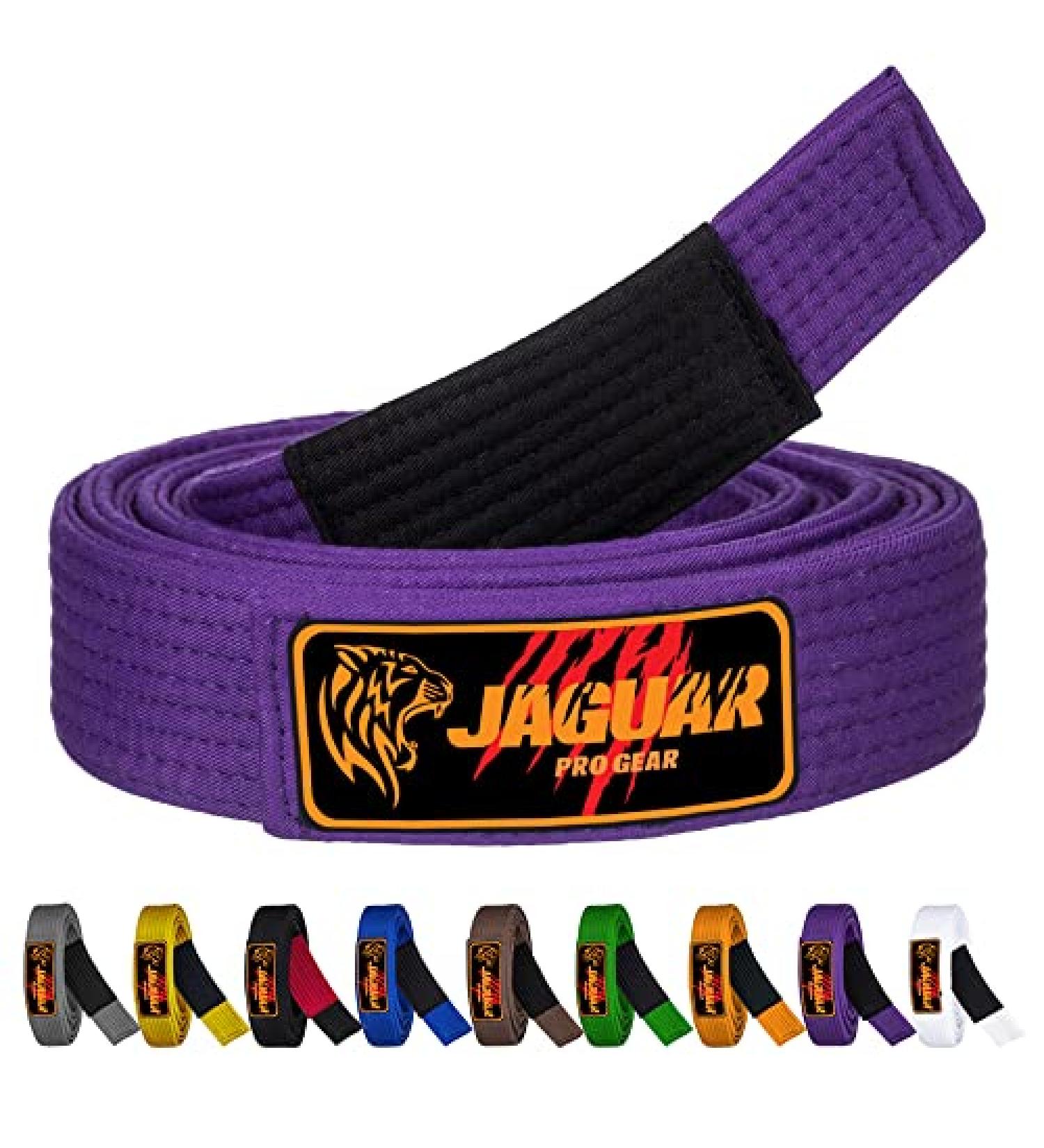 Jaguar Pro Gear Brazilian Jiu Jitsu A-5 Purple Belt - Deluxe 100% Cotton, 9 Stitches, Heavy Duty - Buy Online on GoSupps.com
